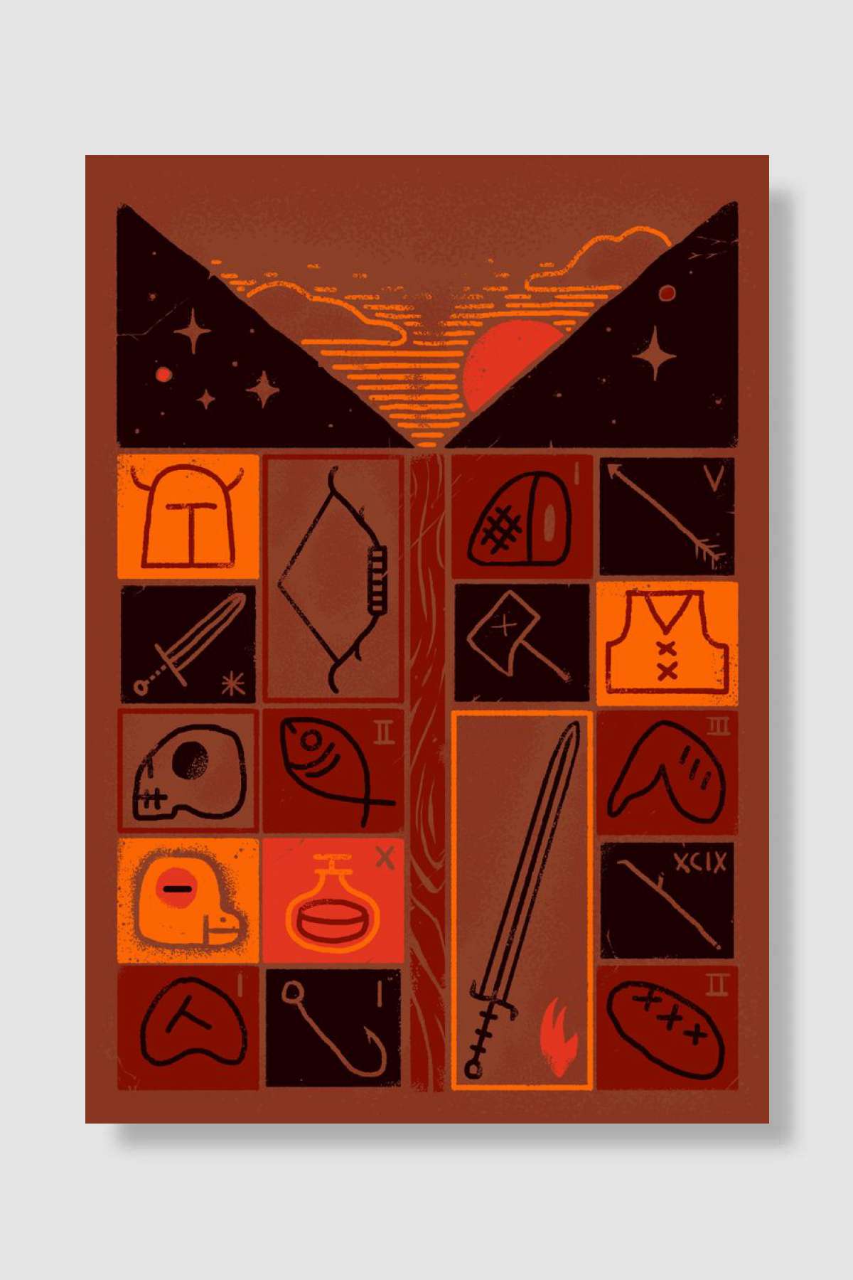 INVENTORY Oyun Poster Çerçevesiz Yüksek Kalite Oyun Afiş Duvar Poster