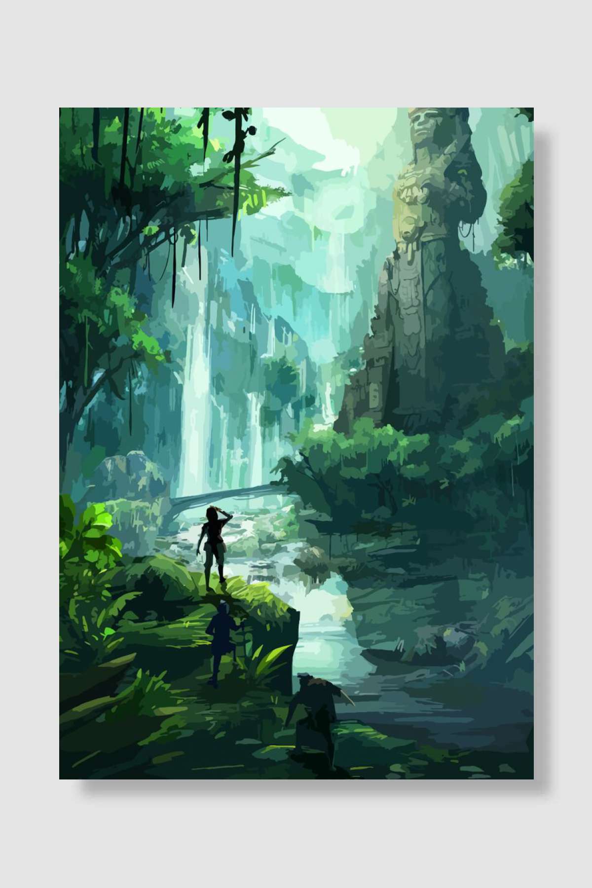 Tomb Rider Oyun Poster Çerçevesiz Yüksek Kalite Oyun Afiş Duvar Poster