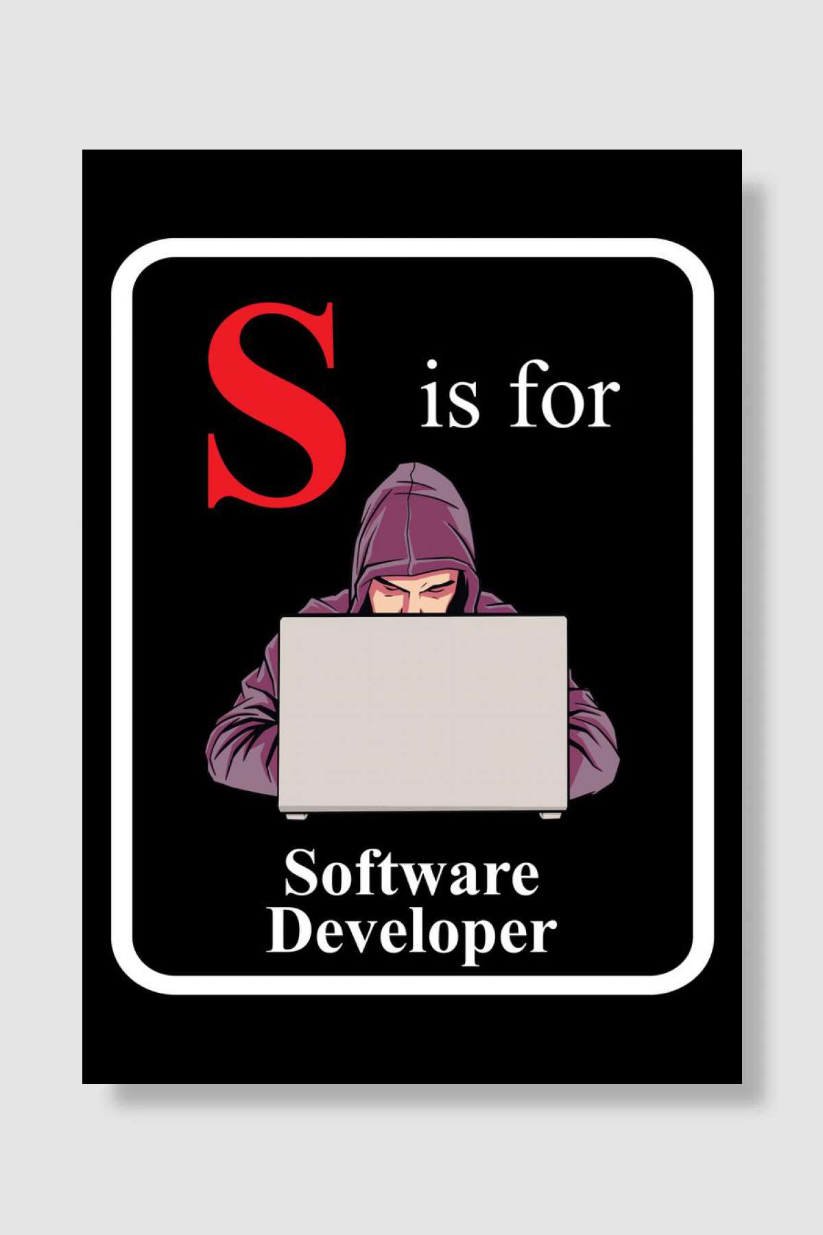 Programmer Software Oyun Poster Çerçevesiz Yüksek Kalite Oyun Afiş Duvar Poster