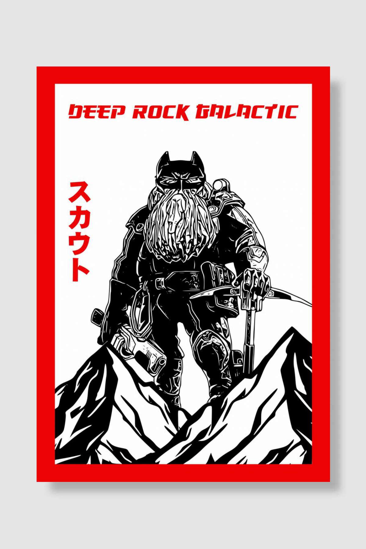Deep Rock Galactic Scout Oyun Poster Çerçevesiz Yüksek Kalite Oyun Afiş Duvar Poster