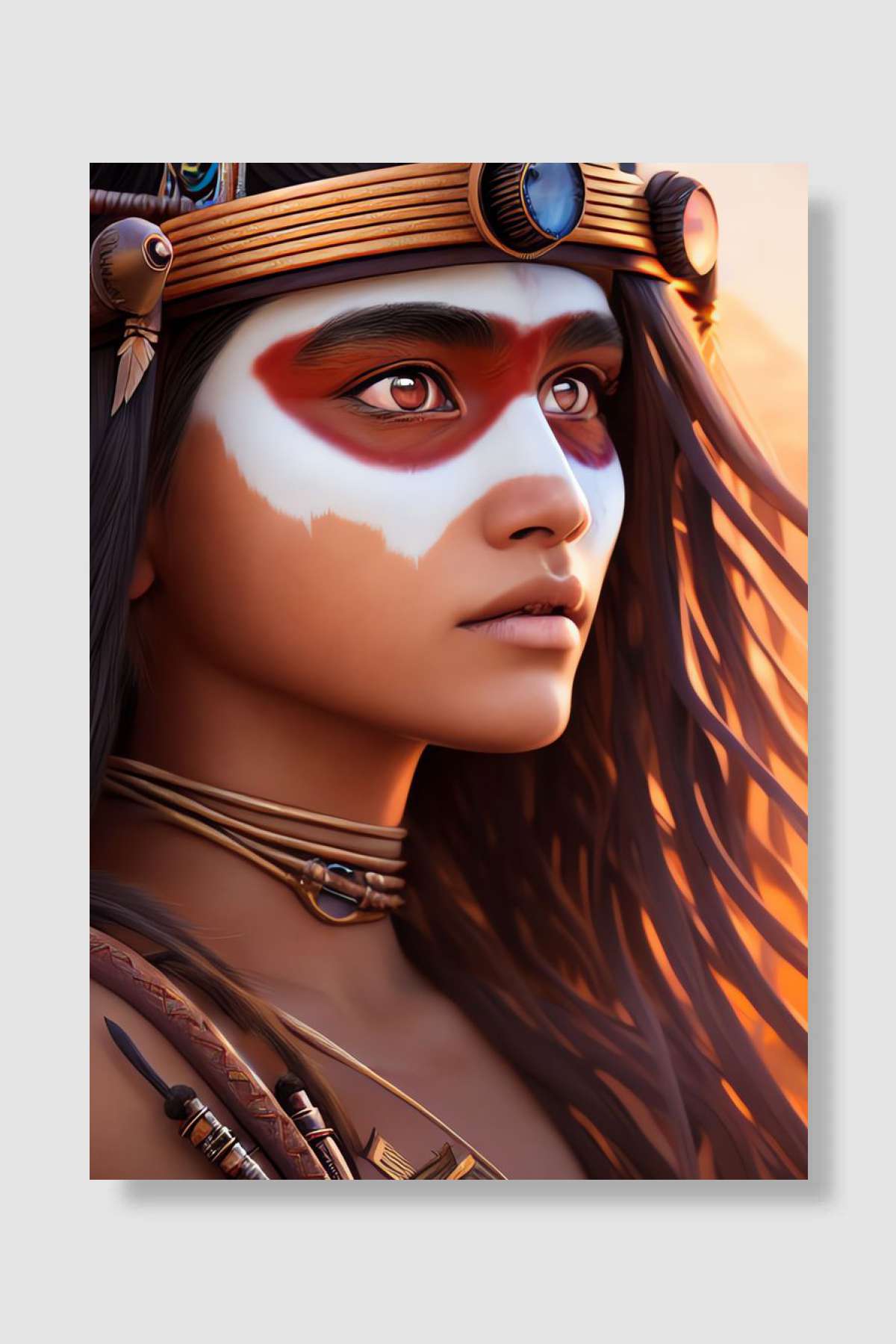 woman reflections Oyun Poster Çerçevesiz Yüksek Kalite Oyun Afiş Duvar Poster