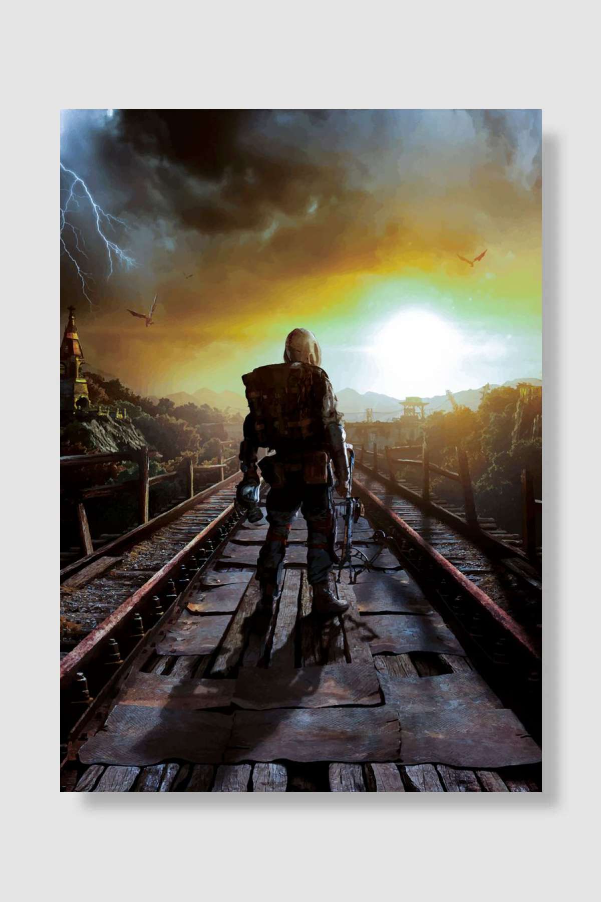 Metro Exodus Oyun Poster Çerçevesiz Yüksek Kalite Oyun Afiş Duvar Poster