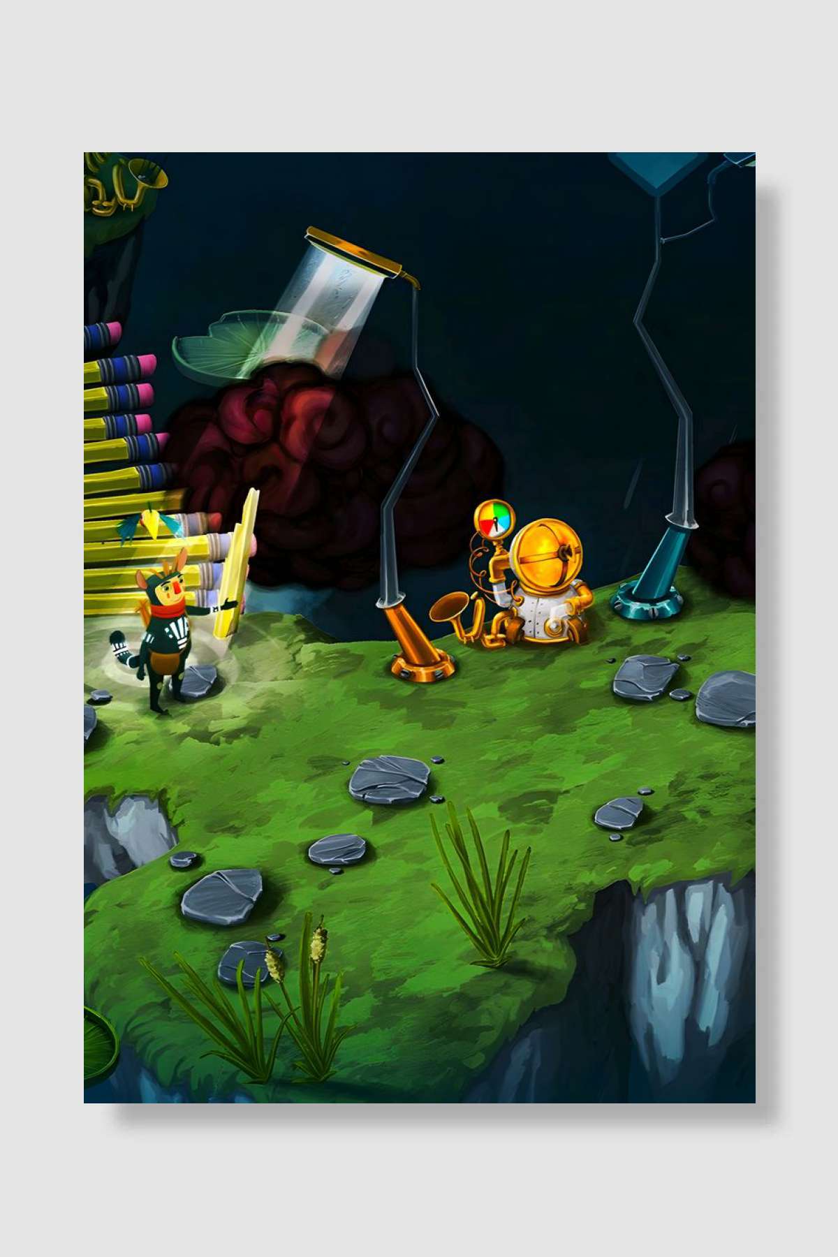 Figment 2 Creed Valley Oyun Poster Çerçevesiz Yüksek Kalite Oyun Afiş Duvar Poster