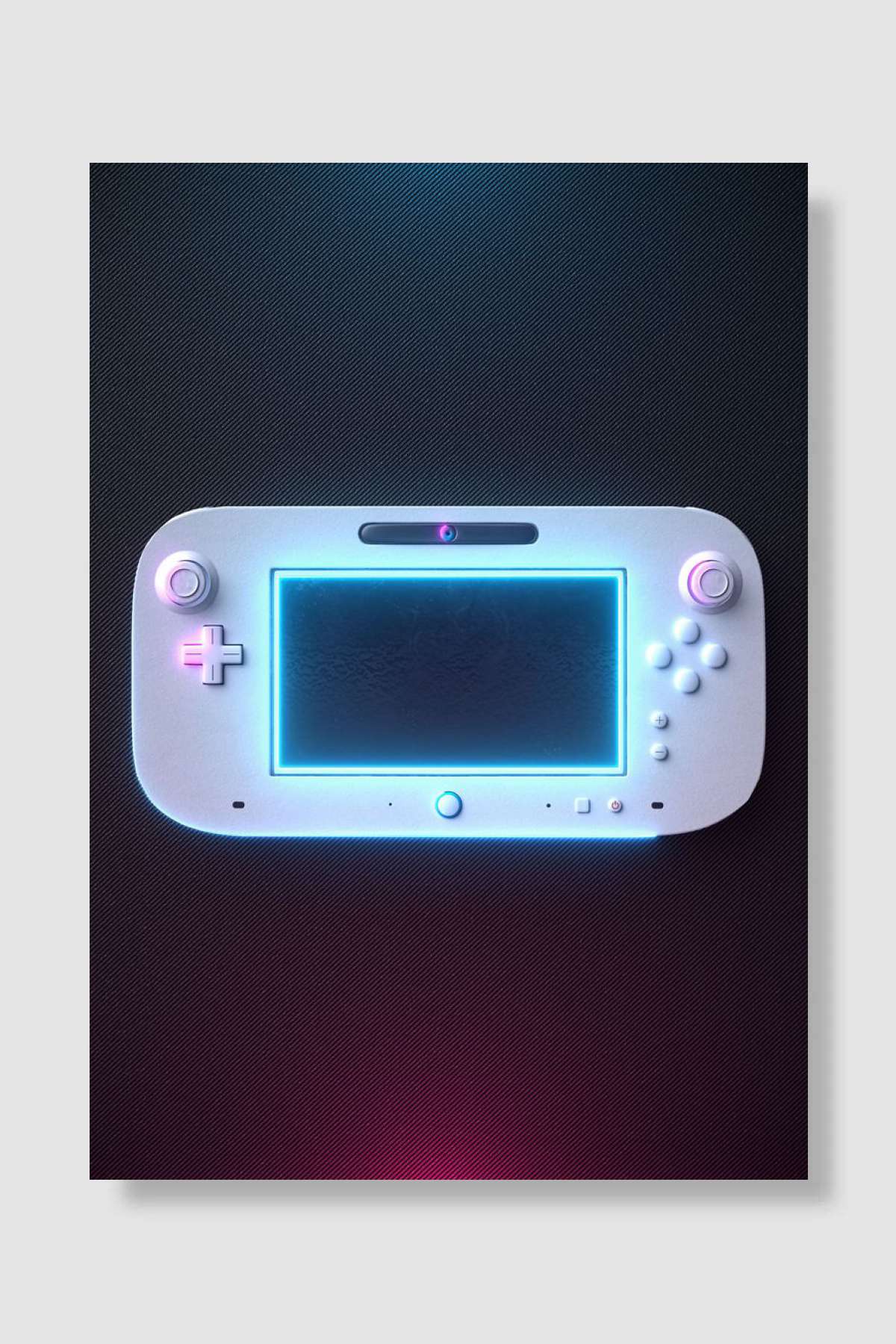 3D N WIIU controller Oyun Poster Çerçevesiz Yüksek Kalite Oyun Afiş Duvar Poster