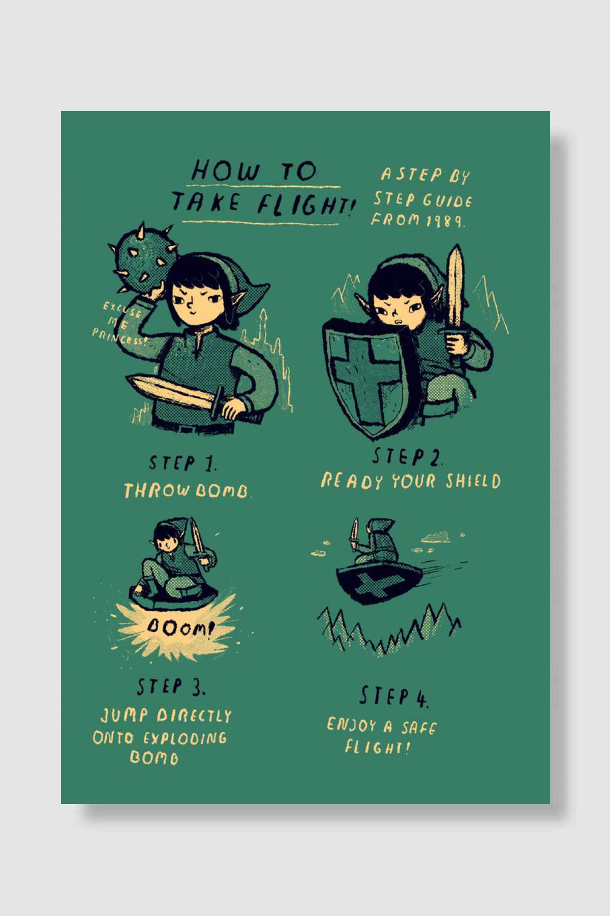 how to fly Oyun Poster Çerçevesiz Yüksek Kalite Oyun Afiş Duvar Poster