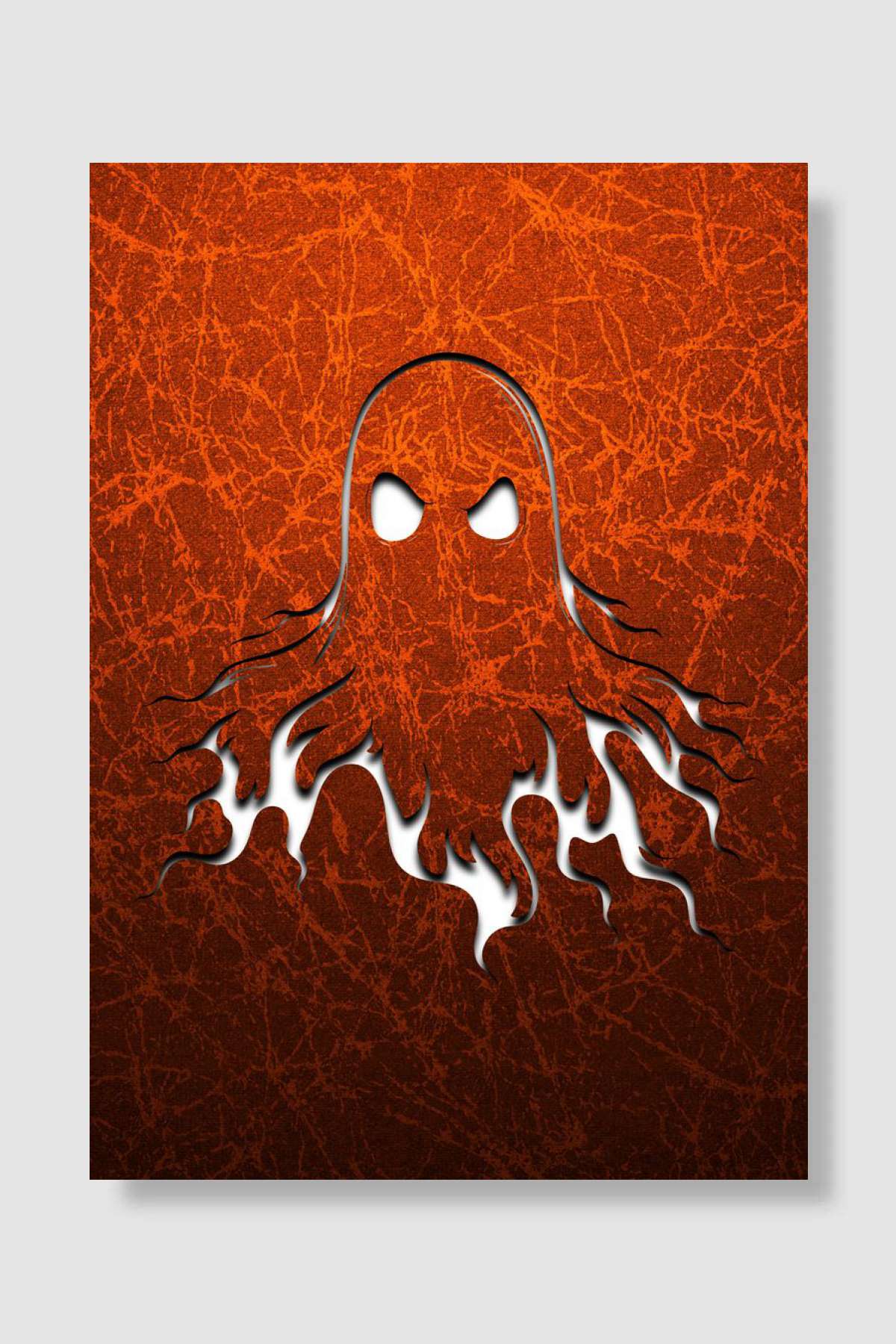 Ghost Gaming Textured Oyun Poster Çerçevesiz Yüksek Kalite Oyun Afiş Duvar Poster