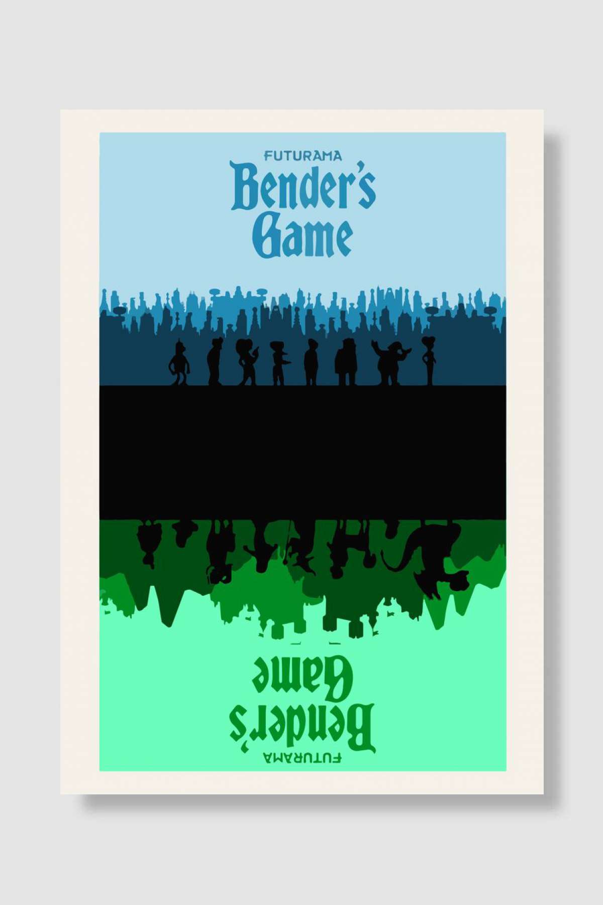 futurama benders Oyun Poster Çerçevesiz Yüksek Kalite Oyun Afiş Duvar Poster