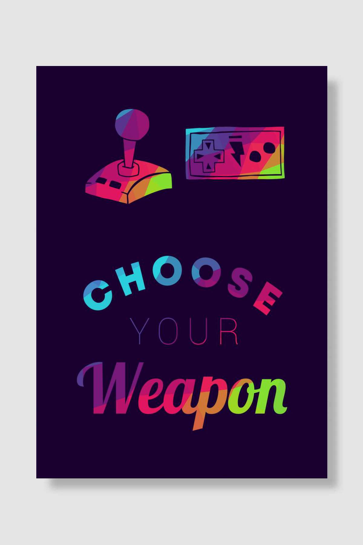 Gaming Weapon 5 Oyun Poster Çerçevesiz Yüksek Kalite Oyun Afiş Duvar Poster
