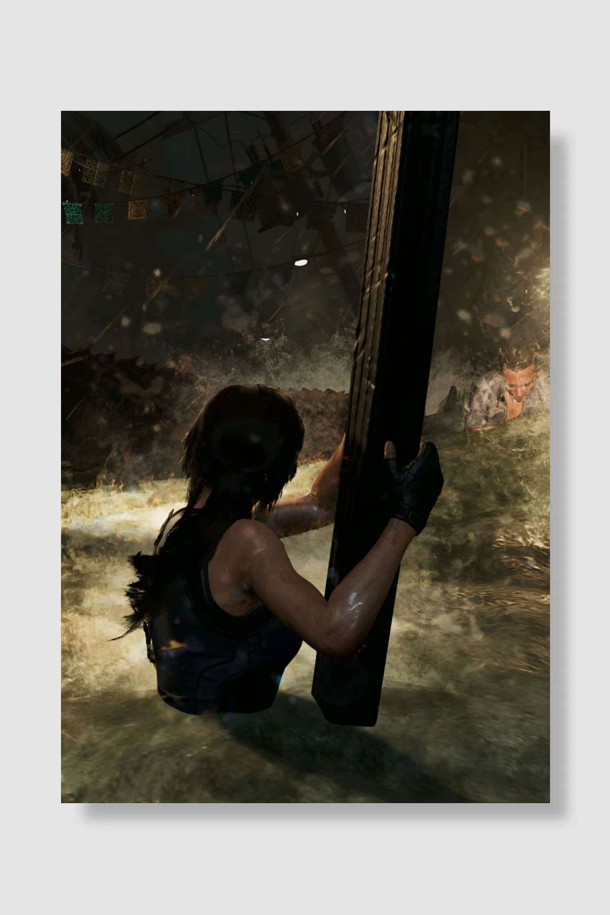 Lara croft Oyun Poster Çerçevesiz Yüksek Kalite Oyun Afiş Duvar Poster