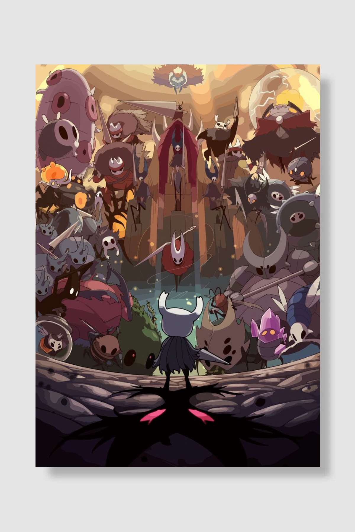hollow knight Oyun Poster Çerçevesiz Yüksek Kalite Oyun Afiş Duvar Poster