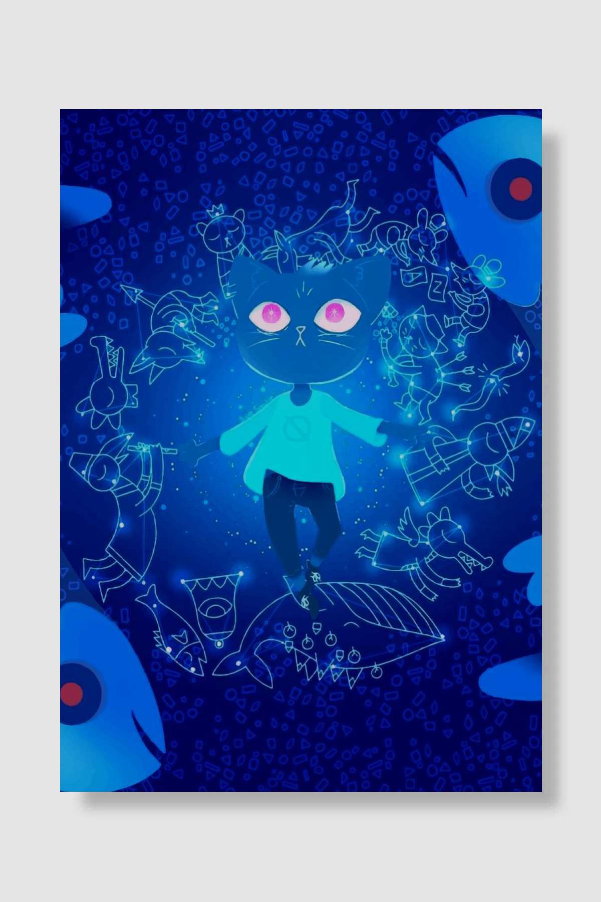 cat in the woods Oyun Poster Çerçevesiz Yüksek Kalite Oyun Afiş Duvar Poster