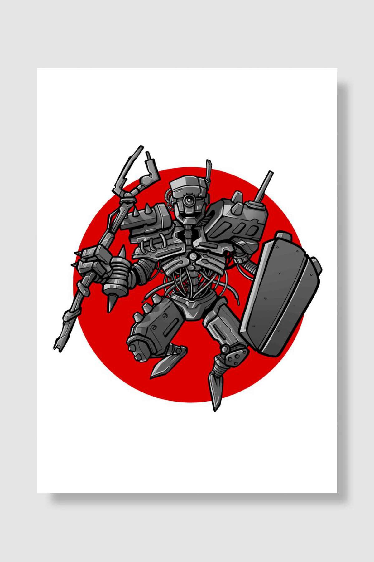 Mech Knight V1 Oyun Poster Çerçevesiz Yüksek Kalite Oyun Afiş Duvar Poster