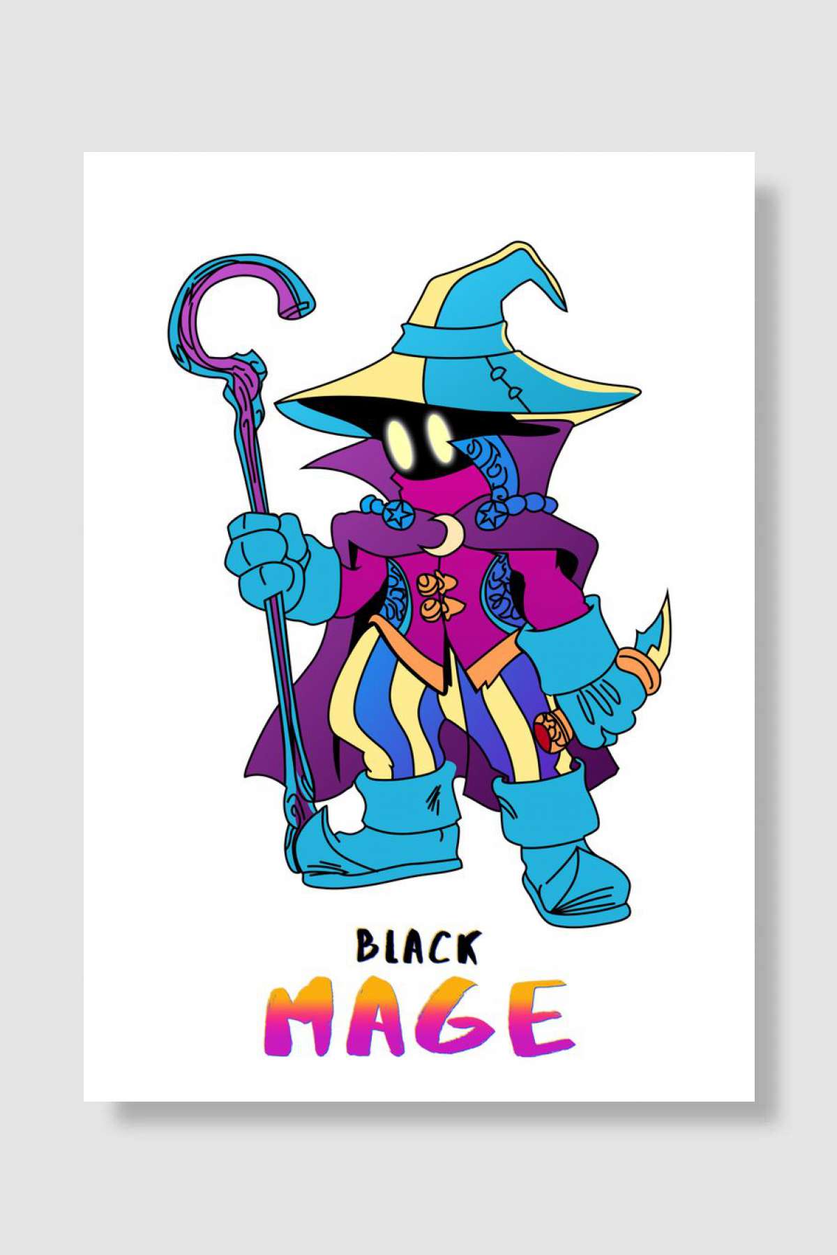 Soul of the Black Mage Oyun Poster Çerçevesiz Yüksek Kalite Oyun Afiş Duvar Poster