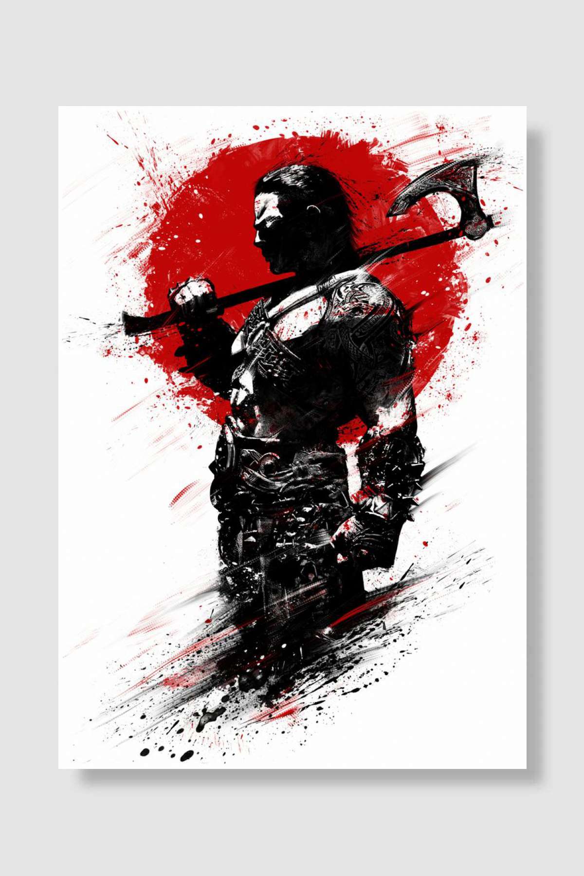 Greek Worrior Oyun Poster Çerçevesiz Yüksek Kalite Oyun Afiş Duvar Poster