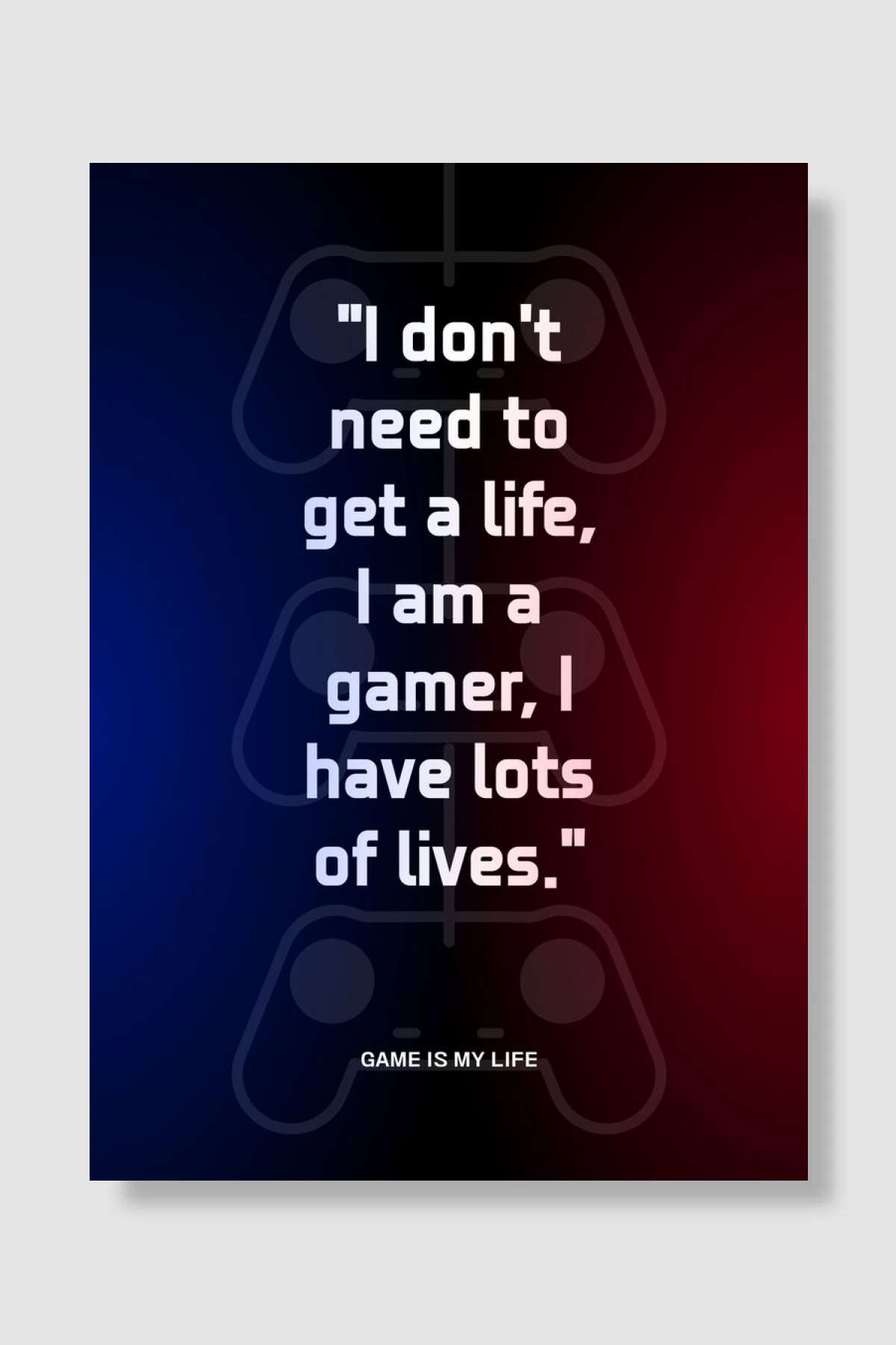 Game Quotes 9 Oyun Poster Çerçevesiz Yüksek Kalite Oyun Afiş Duvar Poster