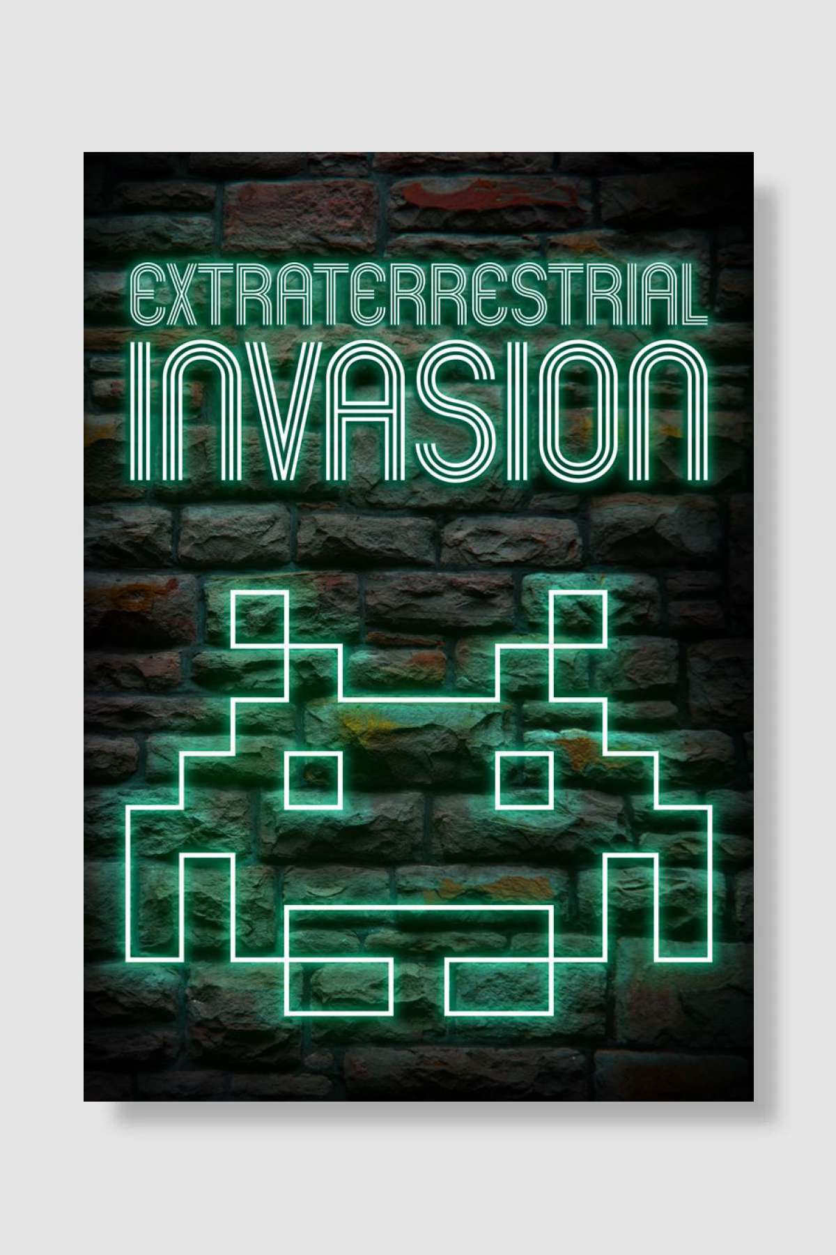 Extraterrestrial Invasion Oyun Poster Çerçevesiz Yüksek Kalite Oyun Afiş Duvar Poster