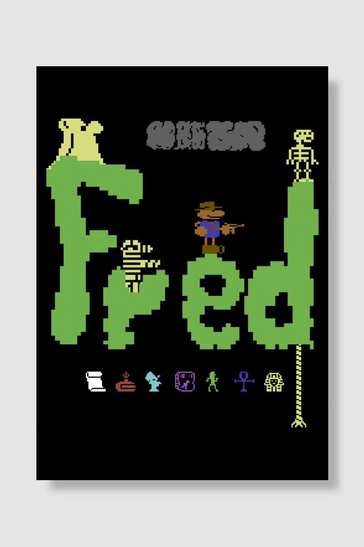 Fred Oyun Poster Çerçevesiz Yüksek Kalite Oyun Afiş Duvar Poster