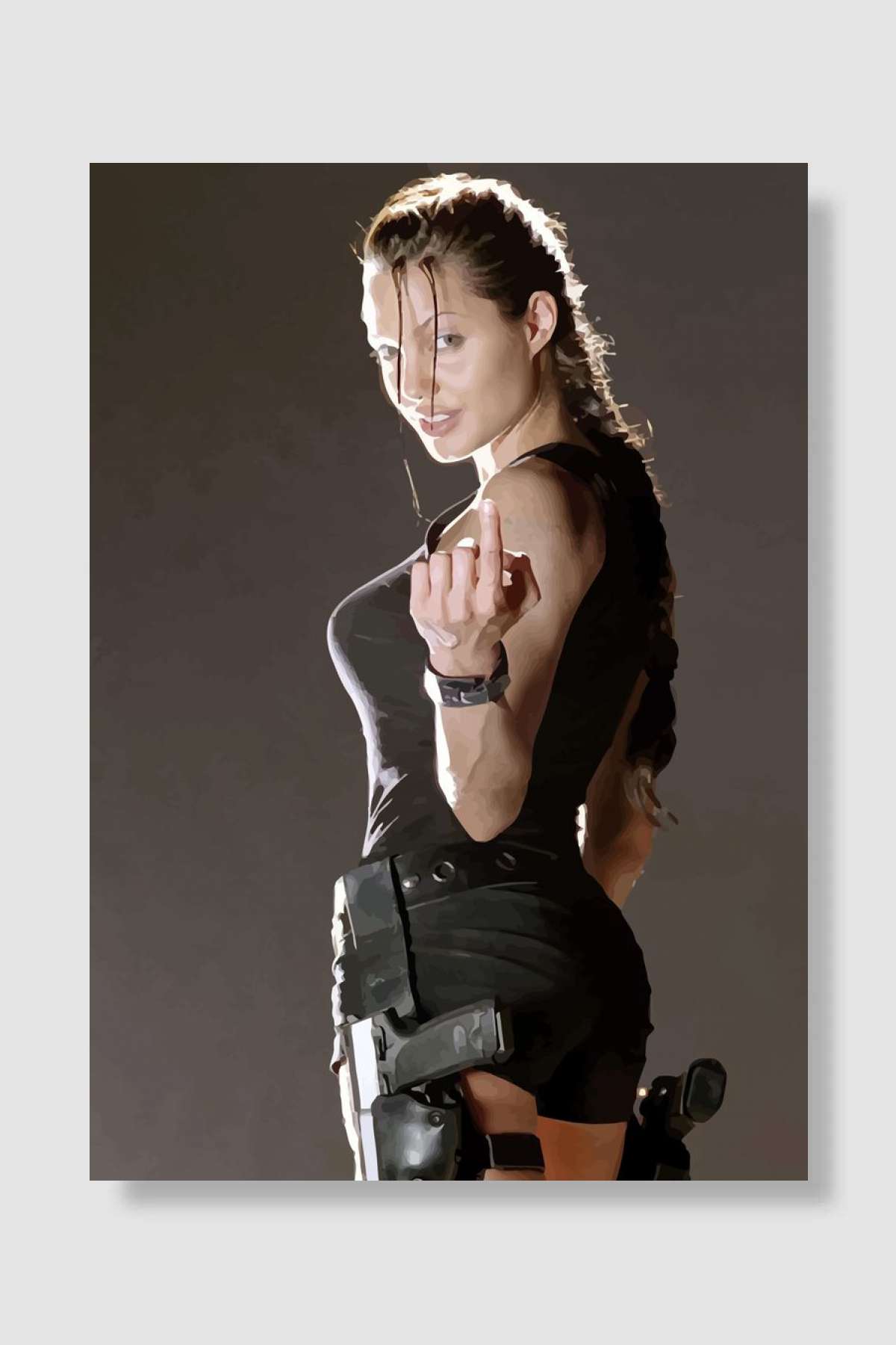 Lara Croft Oyun Poster Çerçevesiz Yüksek Kalite Oyun Afiş Duvar Poster