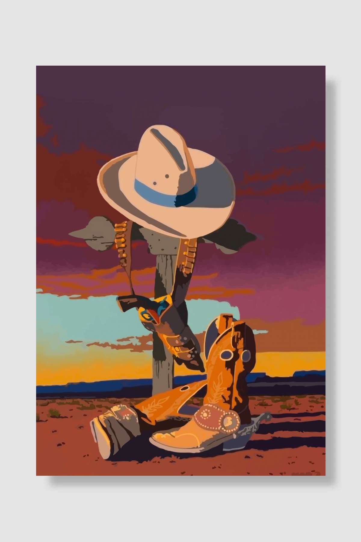 Red Dead Oyun Poster Çerçevesiz Yüksek Kalite Oyun Afiş Duvar Poster