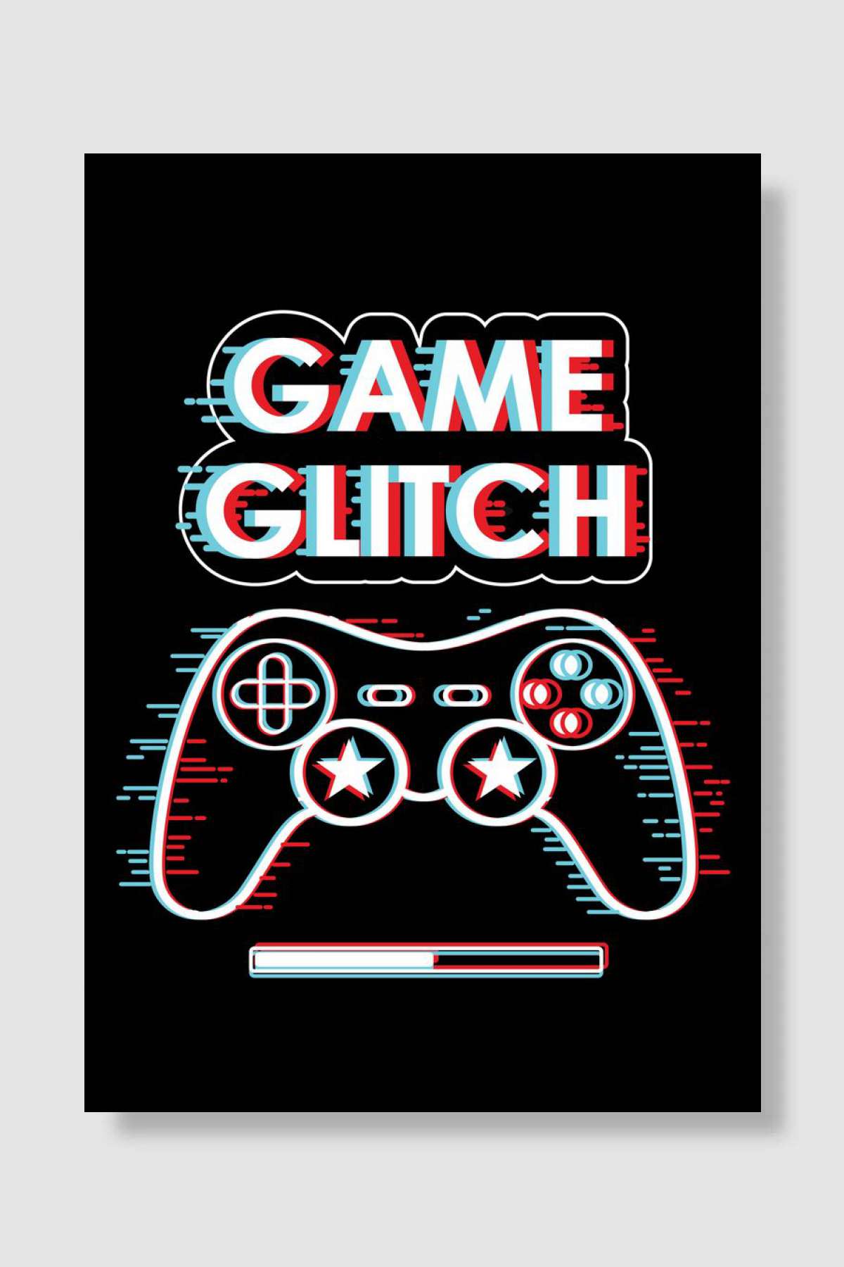 game glitch Oyun Poster Çerçevesiz Yüksek Kalite Oyun Afiş Duvar Poster