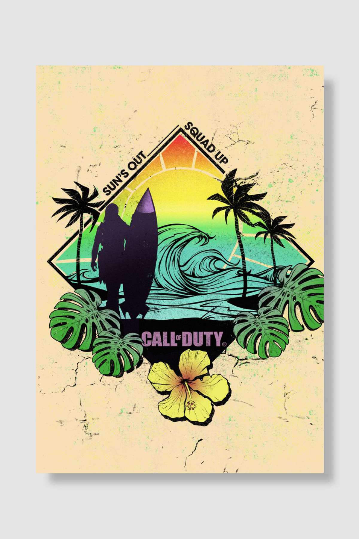 Sun's out, squad up Oyun Poster Çerçevesiz Yüksek Kalite Oyun Afiş Duvar Poster