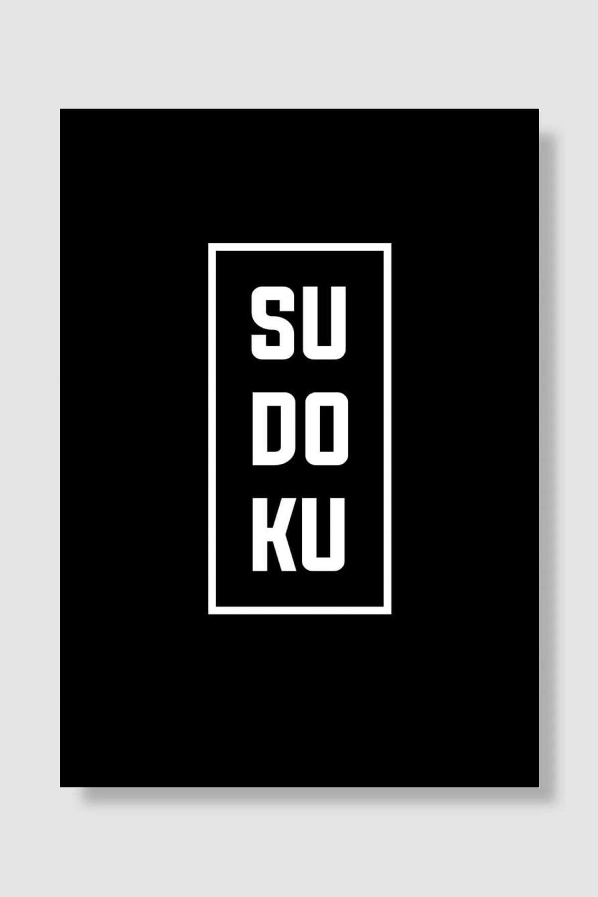 Sudoku Oyun Poster Çerçevesiz Yüksek Kalite Oyun Afiş Duvar Poster