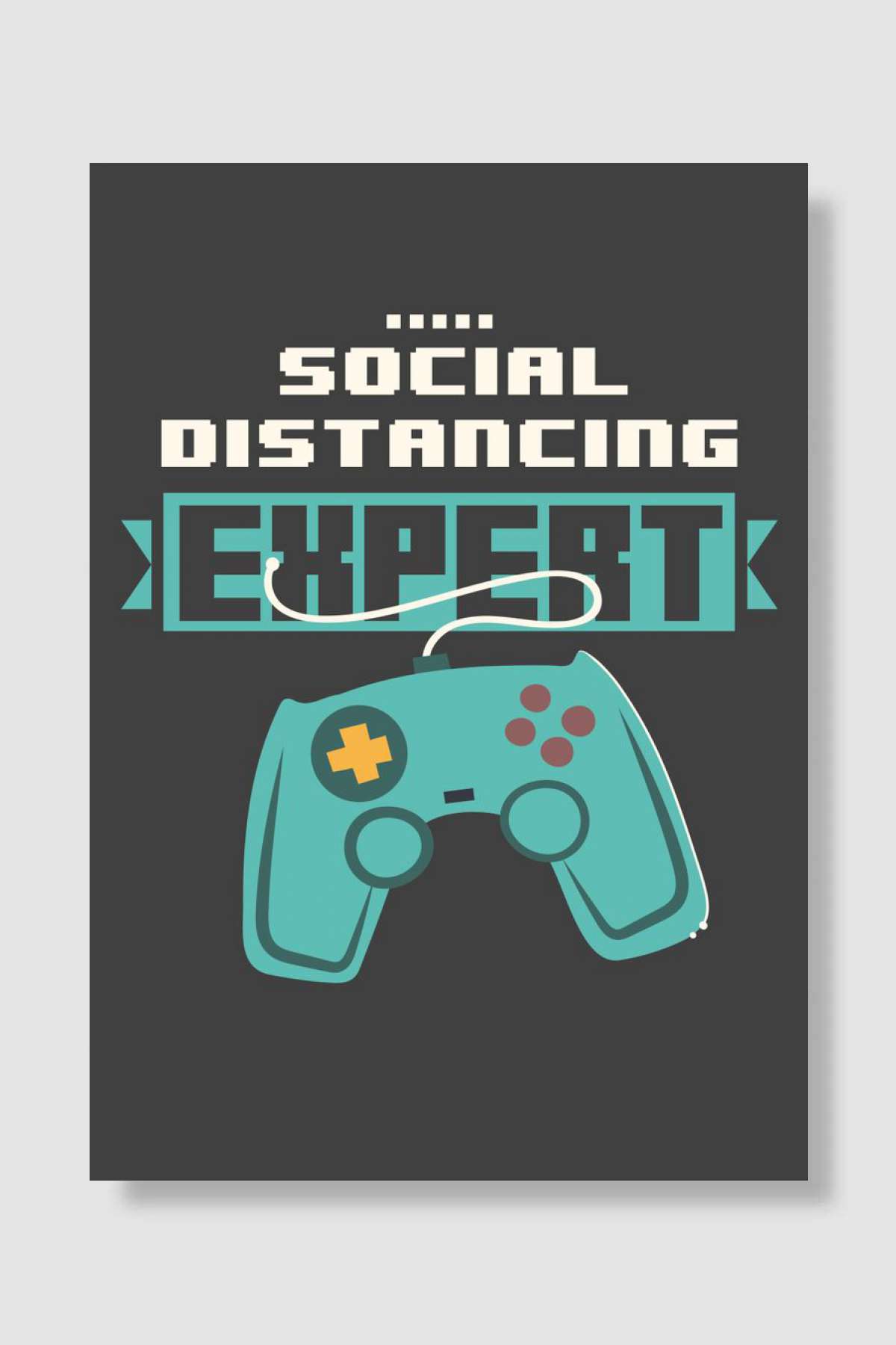 Social Distancing Expert Oyun Poster Çerçevesiz Yüksek Kalite Oyun Afiş Duvar Poster