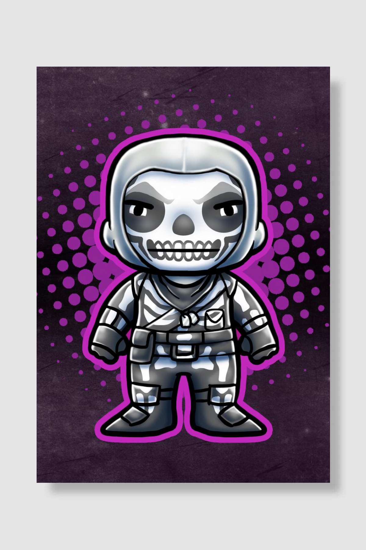 Skull Soldier Oyun Poster Çerçevesiz Yüksek Kalite Oyun Afiş Duvar Poster