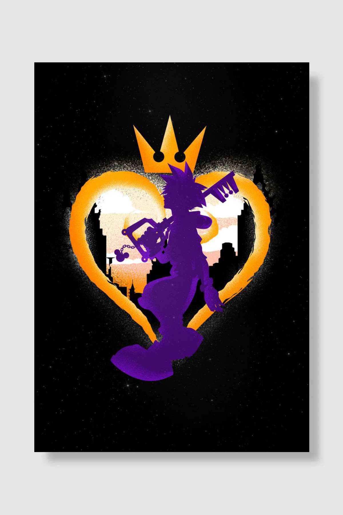 Keyblade Hero Oyun Poster Çerçevesiz Yüksek Kalite Oyun Afiş Duvar Poster