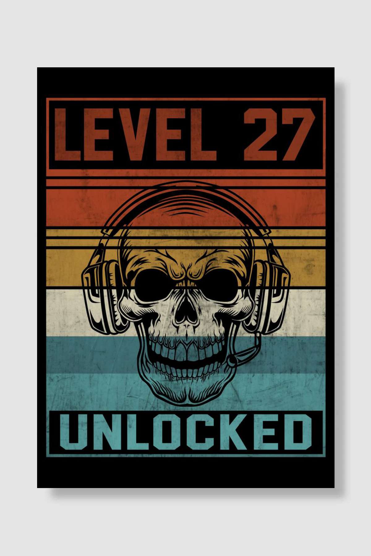 Gamer 27th Birthday Oyun Poster Çerçevesiz Yüksek Kalite Oyun Afiş Duvar Poster