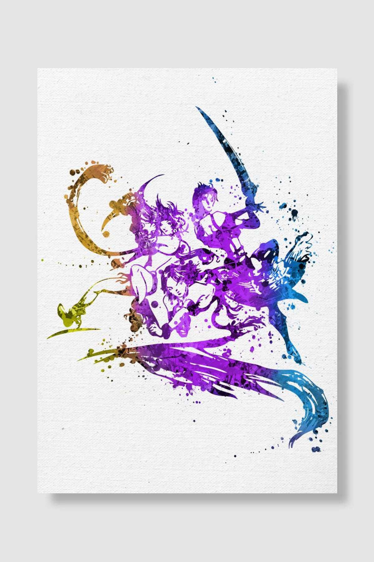 Final Fantasy II Oyun Poster Çerçevesiz Yüksek Kalite Oyun Afiş Duvar Poster