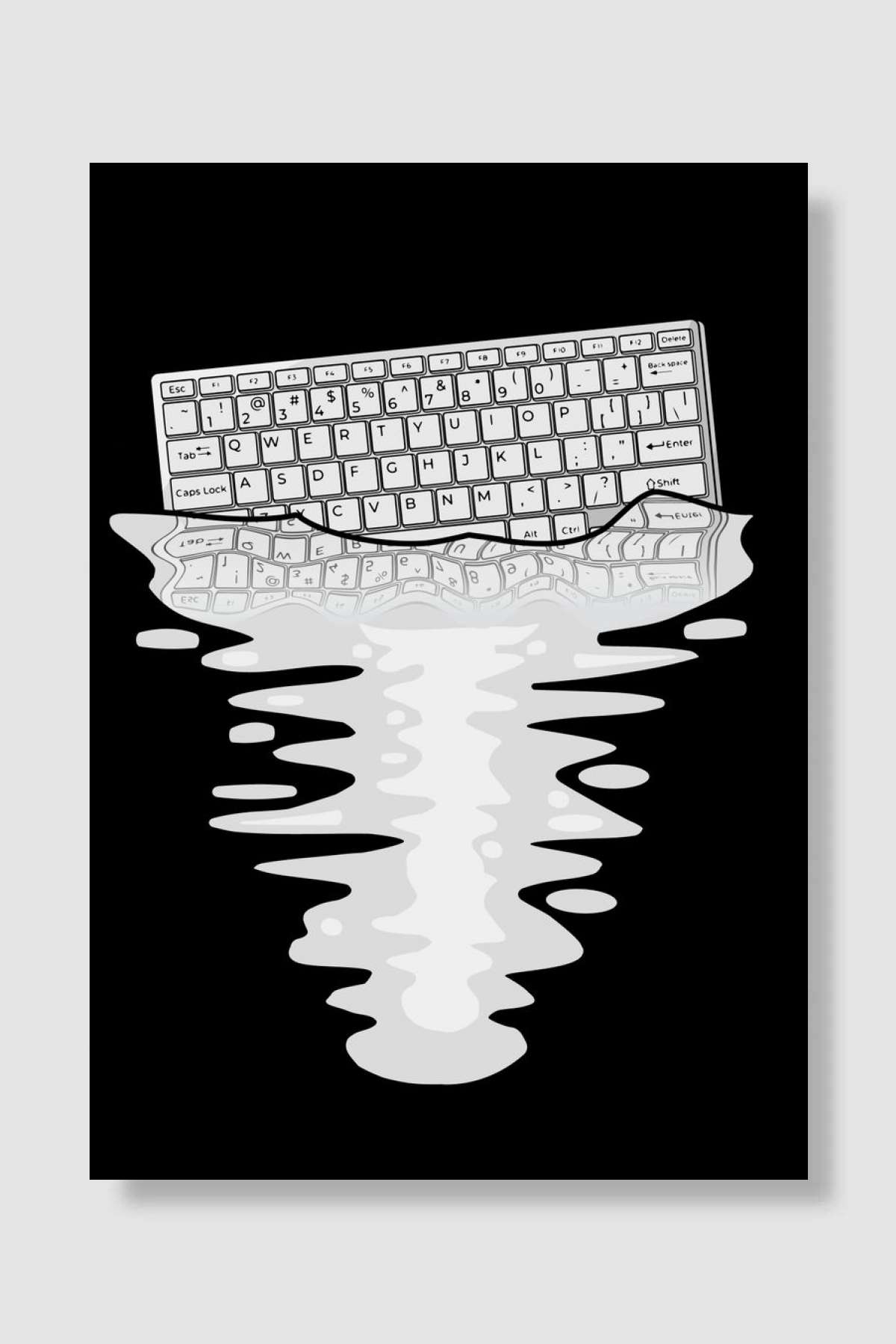 Gaming Keyboard Gift Kids Oyun Poster Çerçevesiz Yüksek Kalite Oyun Afiş Duvar Poster