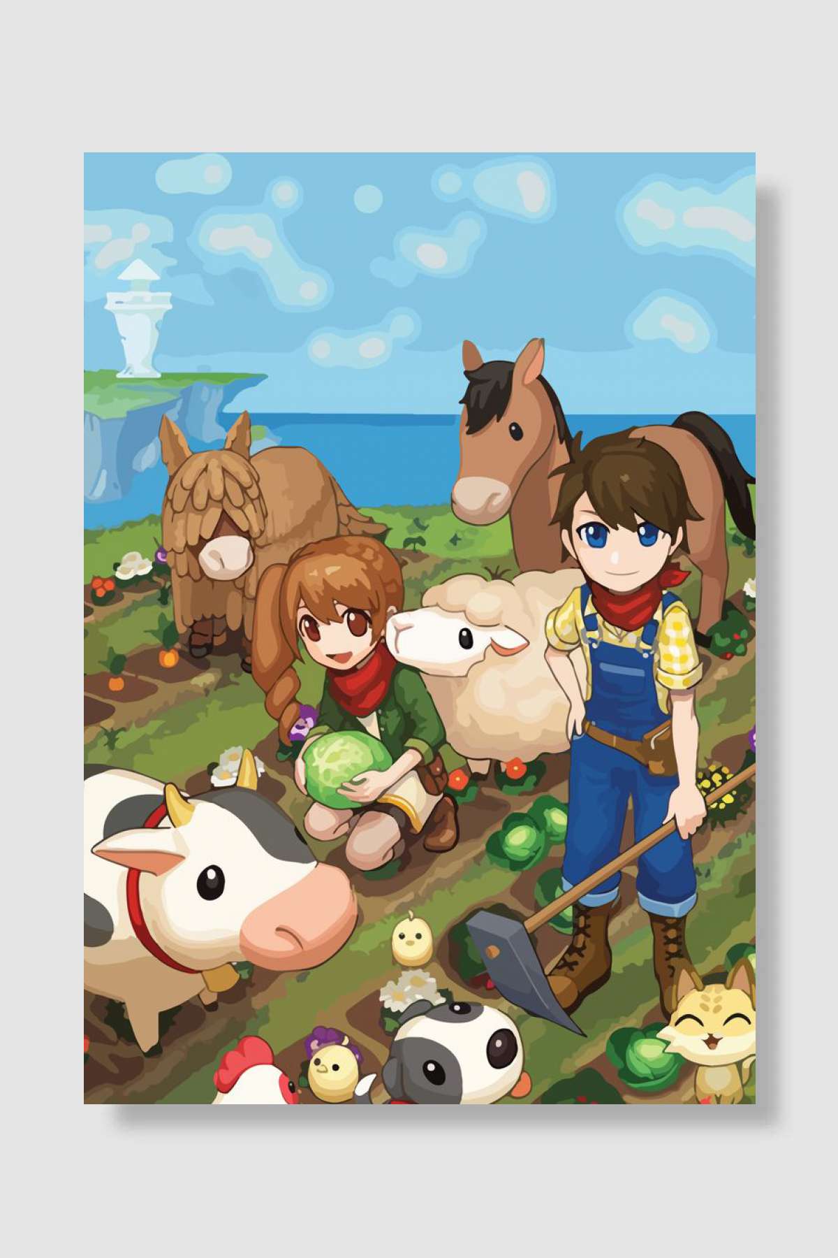 Harvest moon Oyun Poster Çerçevesiz Yüksek Kalite Oyun Afiş Duvar Poster