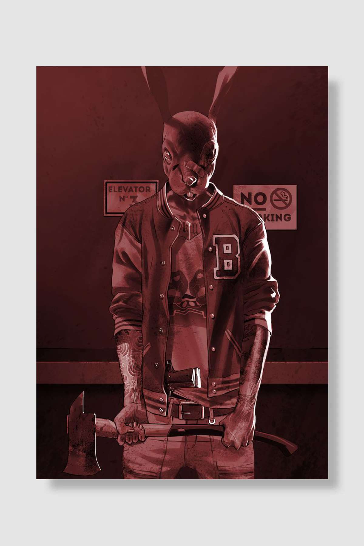 Hotline Miami Oyun Poster Çerçevesiz Yüksek Kalite Oyun Afiş Duvar Poster