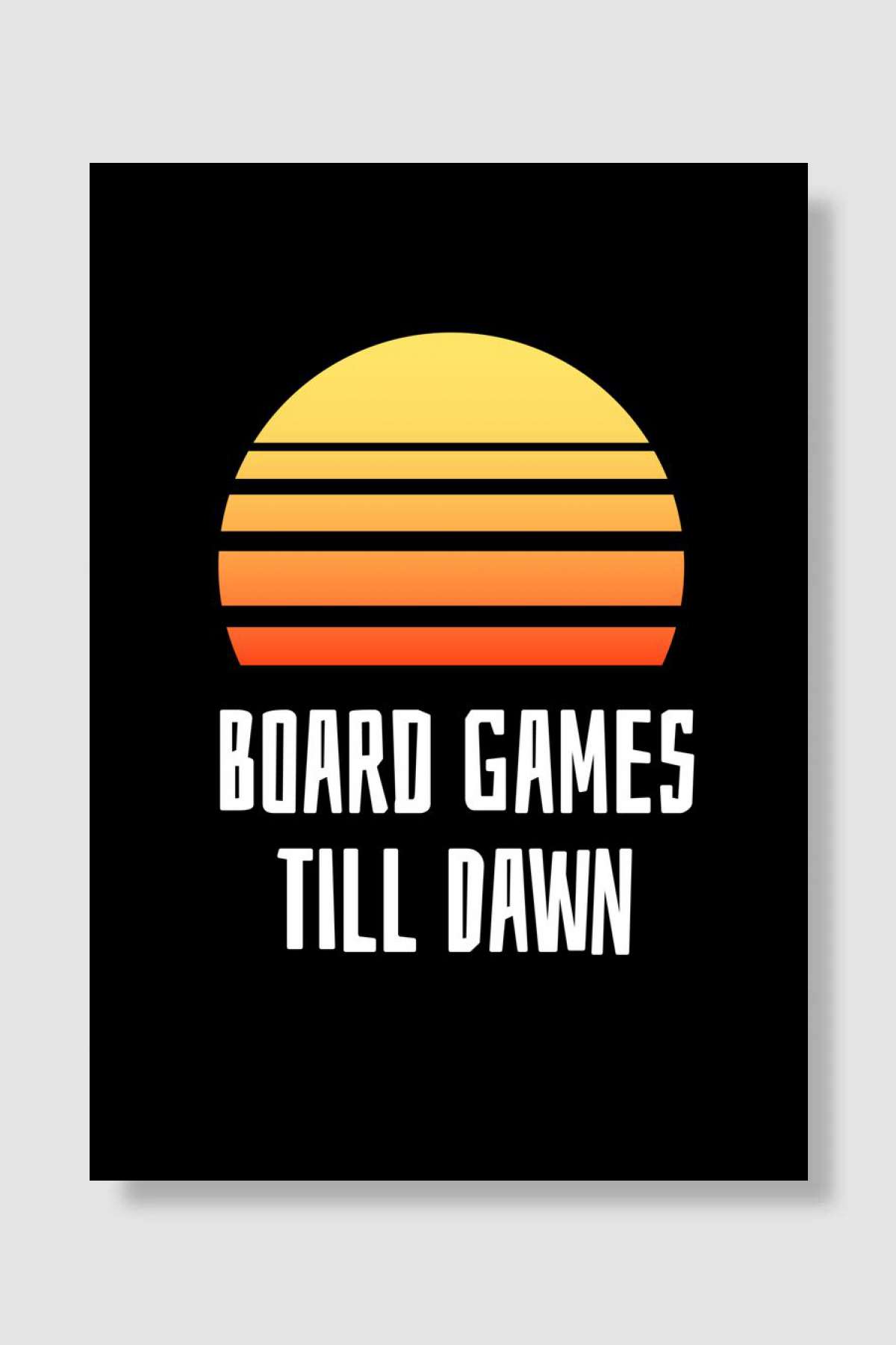 Board Games till dawn Oyun Poster Çerçevesiz Yüksek Kalite Oyun Afiş Duvar Poster