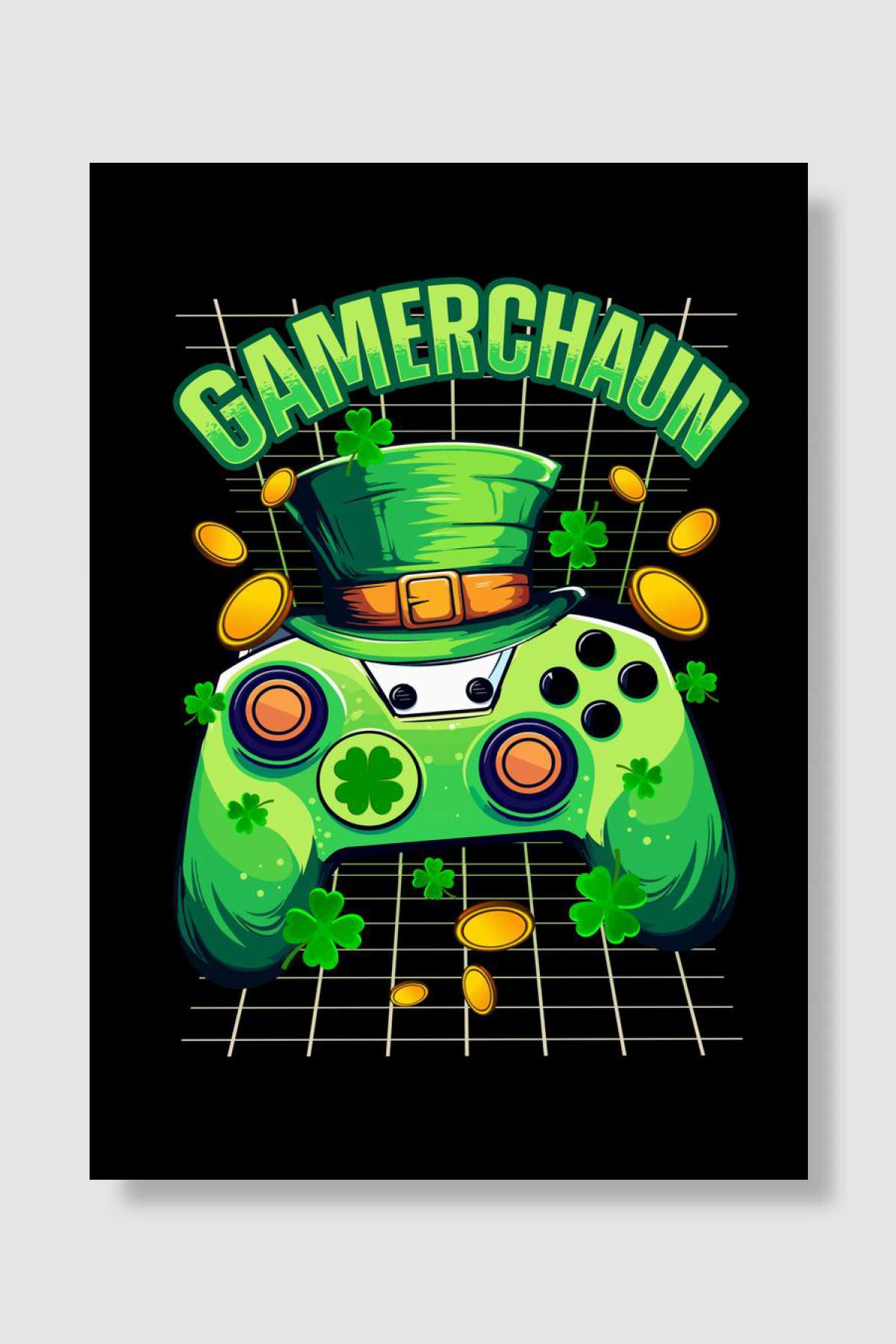 St Patricks Day Gaming Oyun Poster Çerçevesiz Yüksek Kalite Oyun Afiş Duvar Poster