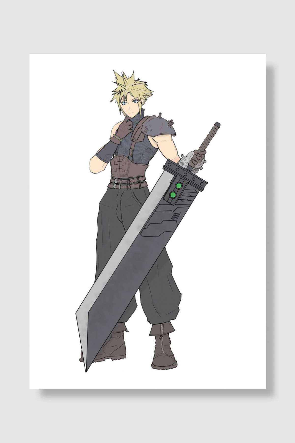 swordsman Oyun Poster Çerçevesiz Yüksek Kalite Oyun Afiş Duvar Poster