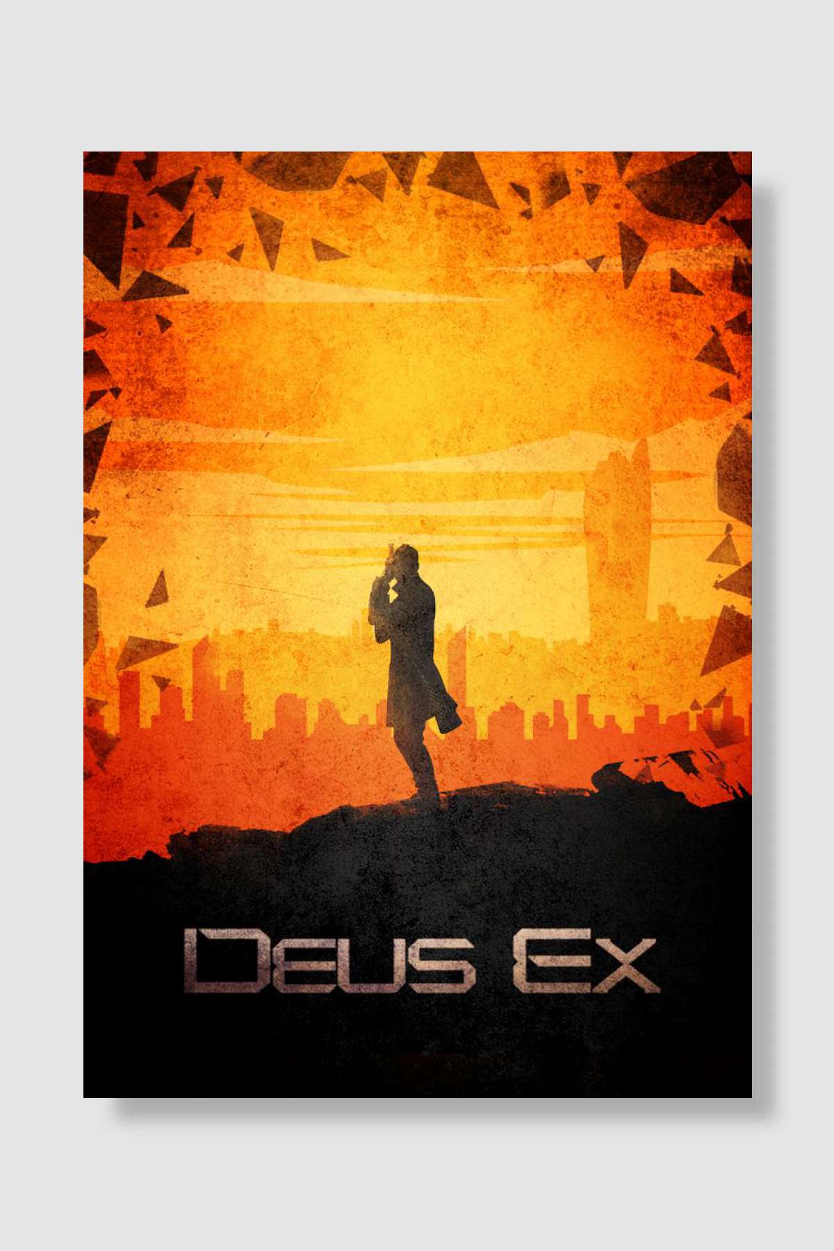 Adam Jensen Oyun Poster Çerçevesiz Yüksek Kalite Oyun Afiş Duvar Poster