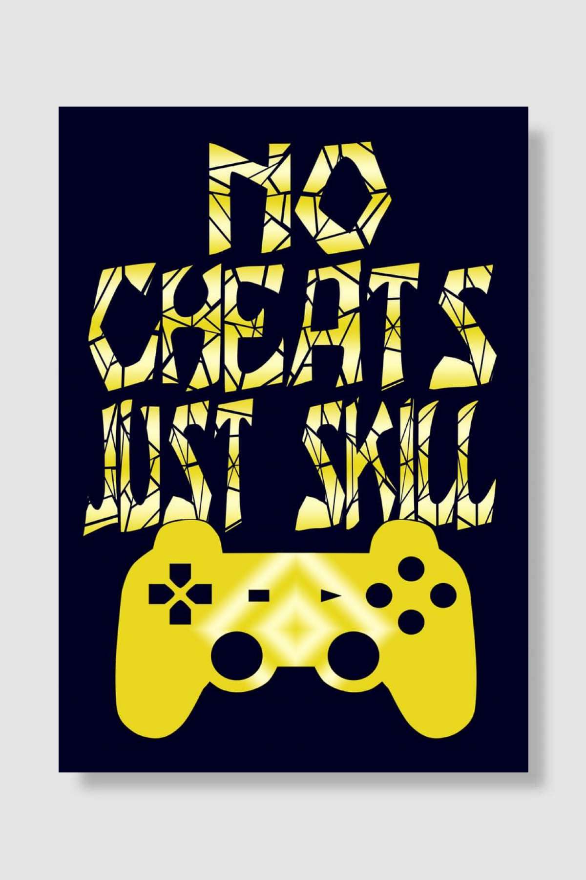 Gaming No Cheats Oyun Poster Çerçevesiz Yüksek Kalite Oyun Afiş Duvar Poster