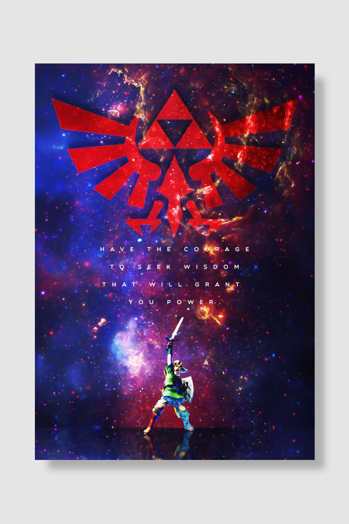 Gaming Zelda Power Space Oyun Poster Çerçevesiz Yüksek Kalite Oyun Afiş Duvar Poster