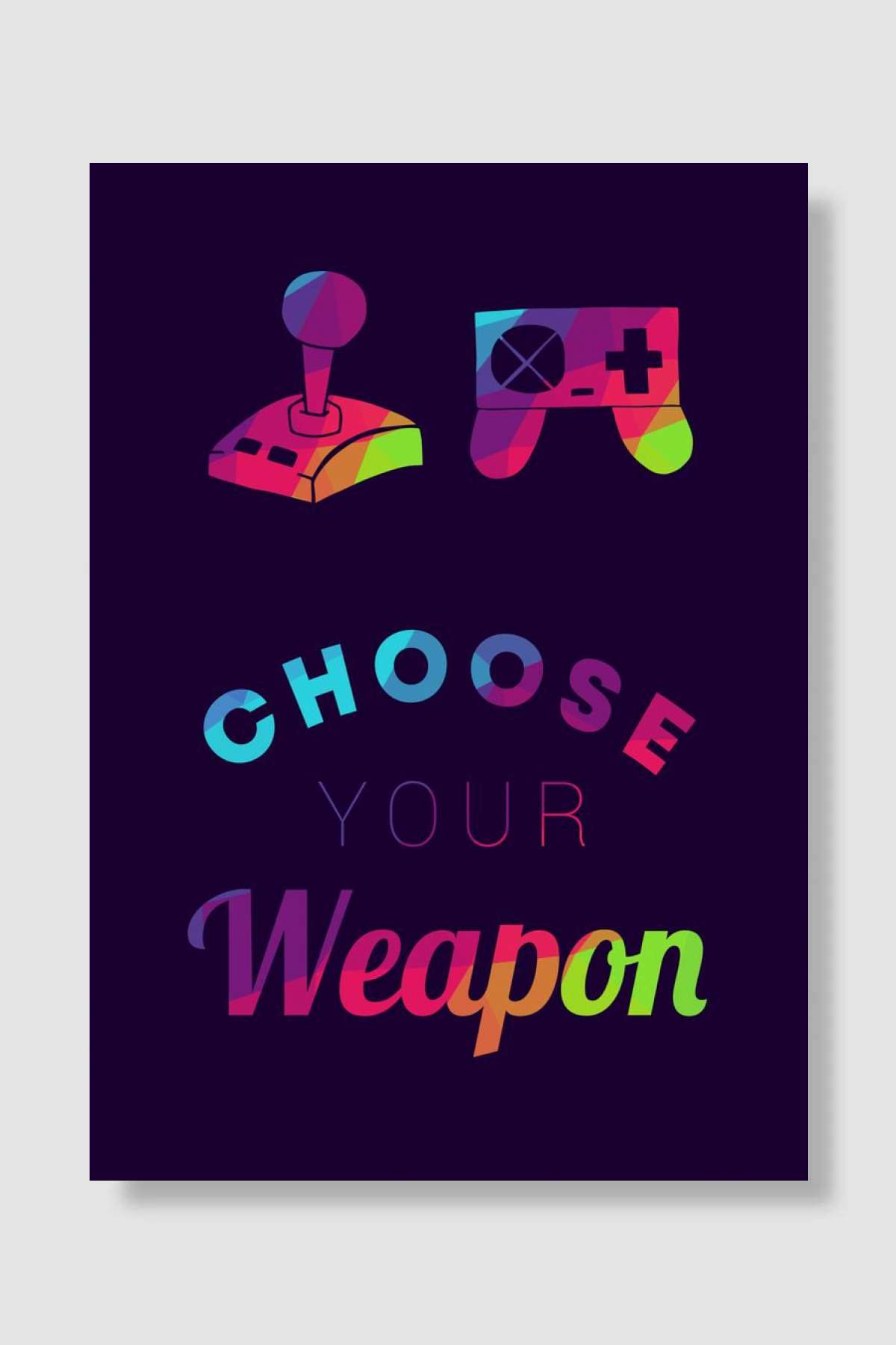 Gaming Weapon 3 Oyun Poster Çerçevesiz Yüksek Kalite Oyun Afiş Duvar Poster