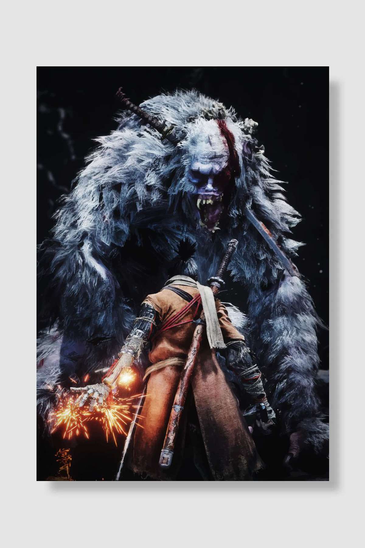 sekiro Oyun Poster Çerçevesiz Yüksek Kalite Oyun Afiş Duvar Poster - En İyi Fiyatlarla