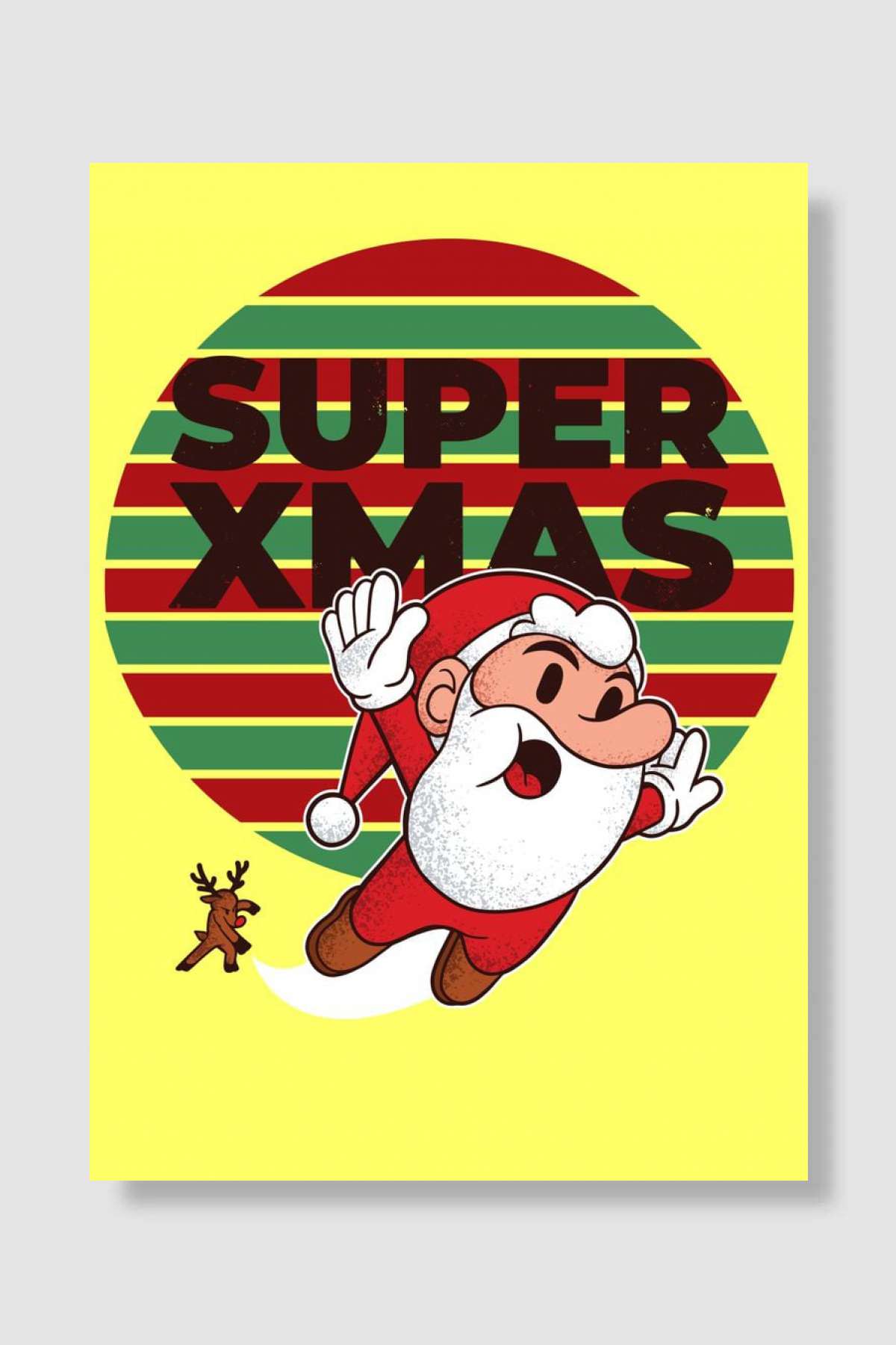 Super XMas Video Game Oyun Poster Çerçevesiz Yüksek Kalite Oyun Afiş Duvar Poster