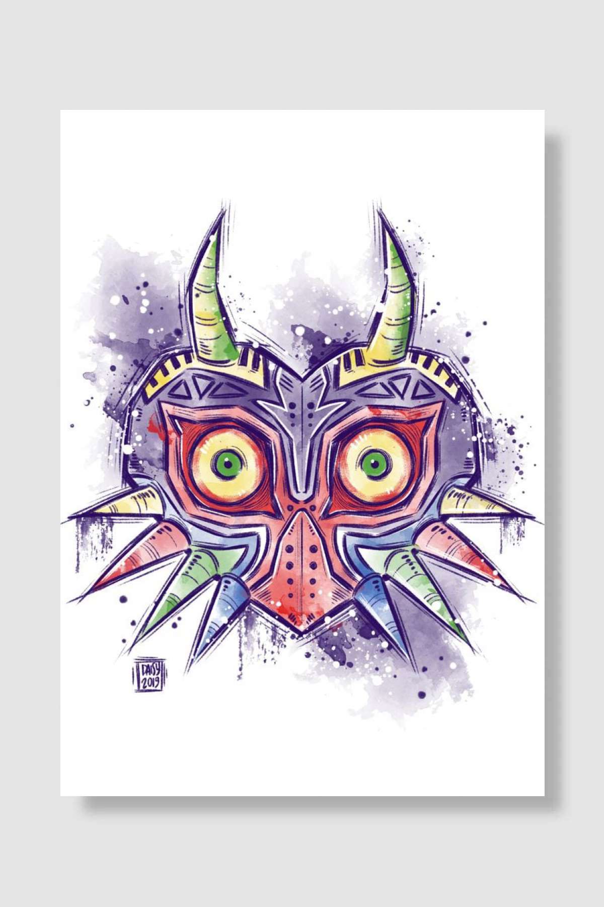 Majoras mask Oyun Poster Çerçevesiz Yüksek Kalite Oyun Afiş Duvar Poster