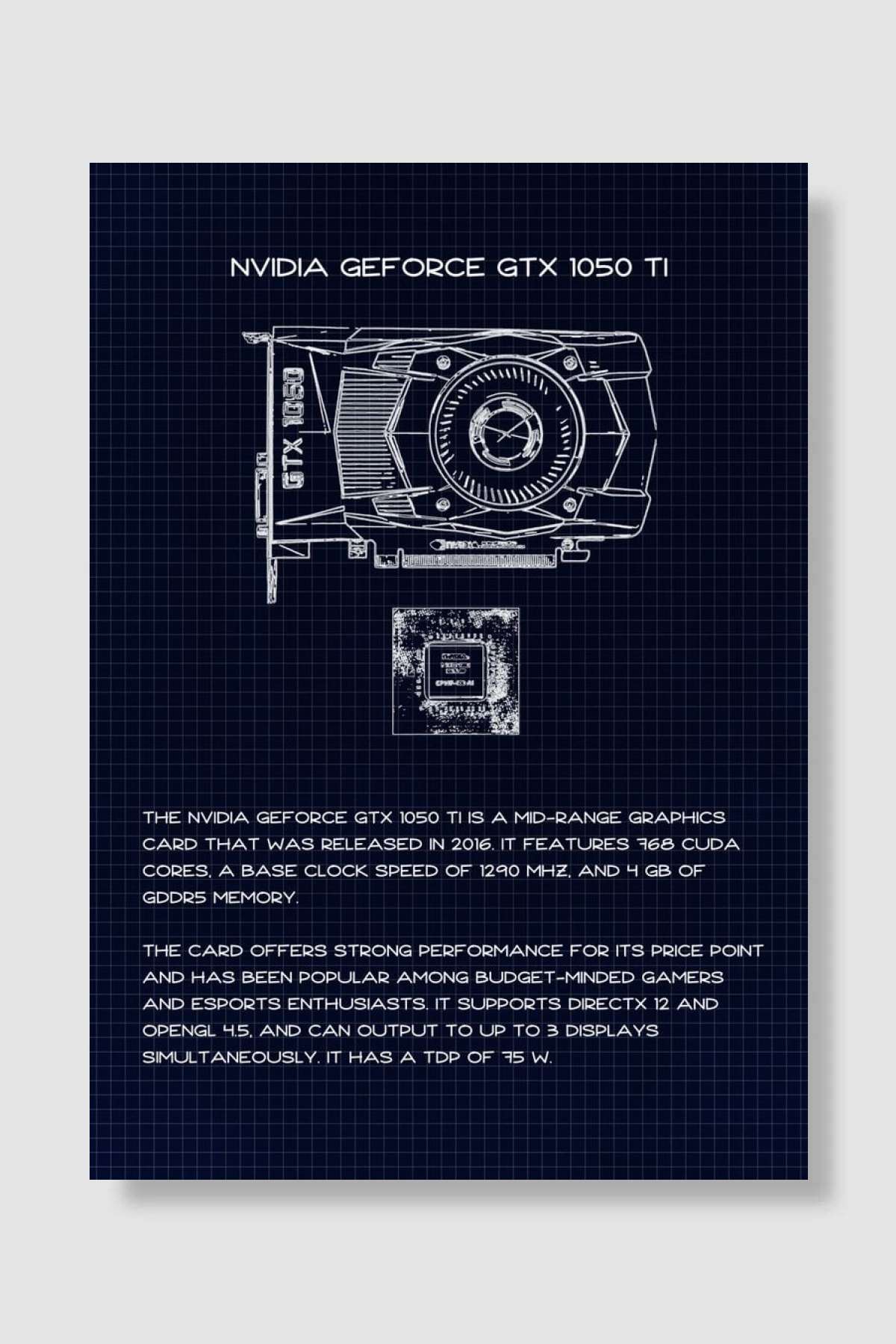 1050 ti Oyun Poster Çerçevesiz Yüksek Kalite Oyun Afiş Duvar Poster