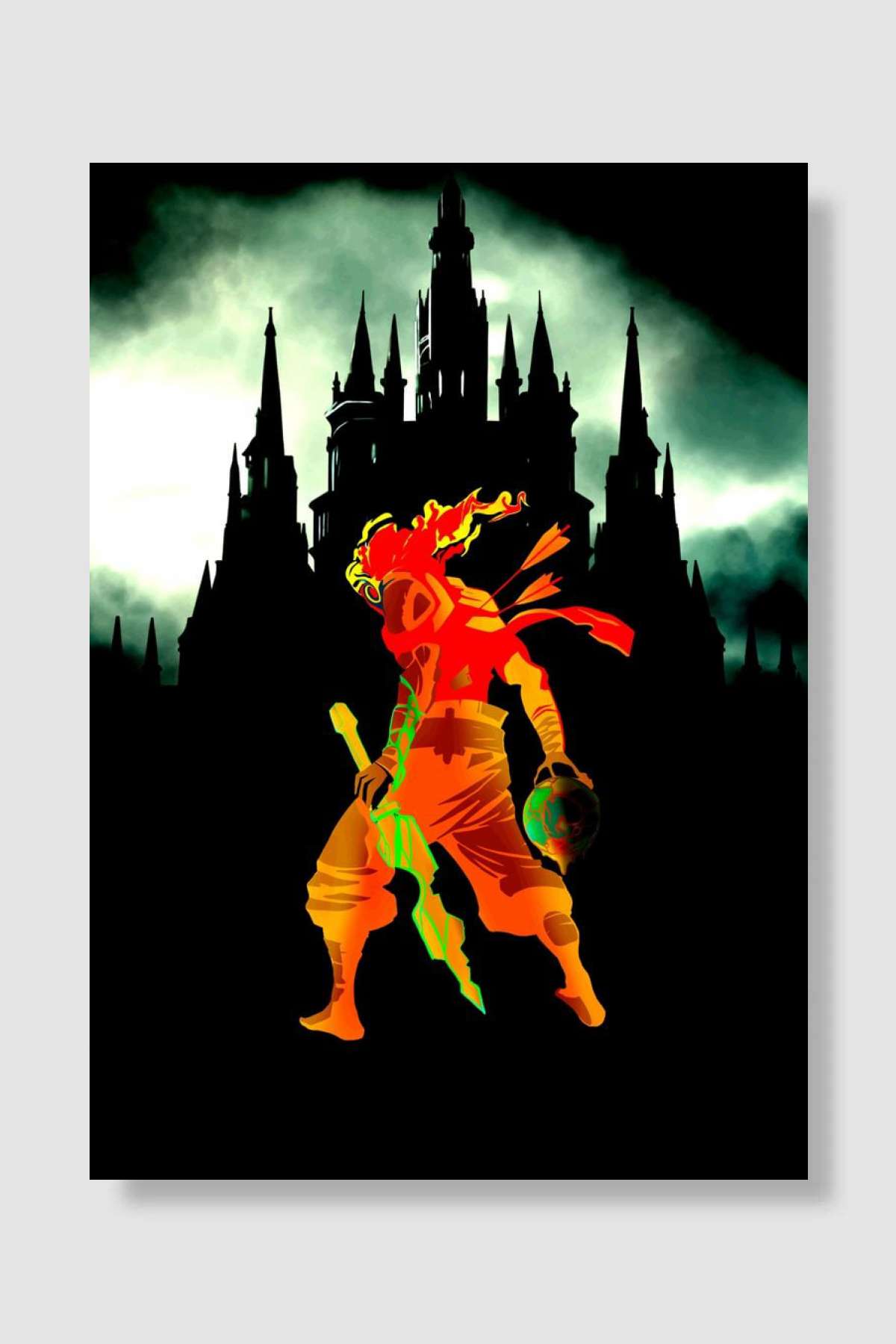 Dead cells invasion castle Oyun Poster Çerçevesiz Yüksek Kalite Oyun Afiş Duvar Poster