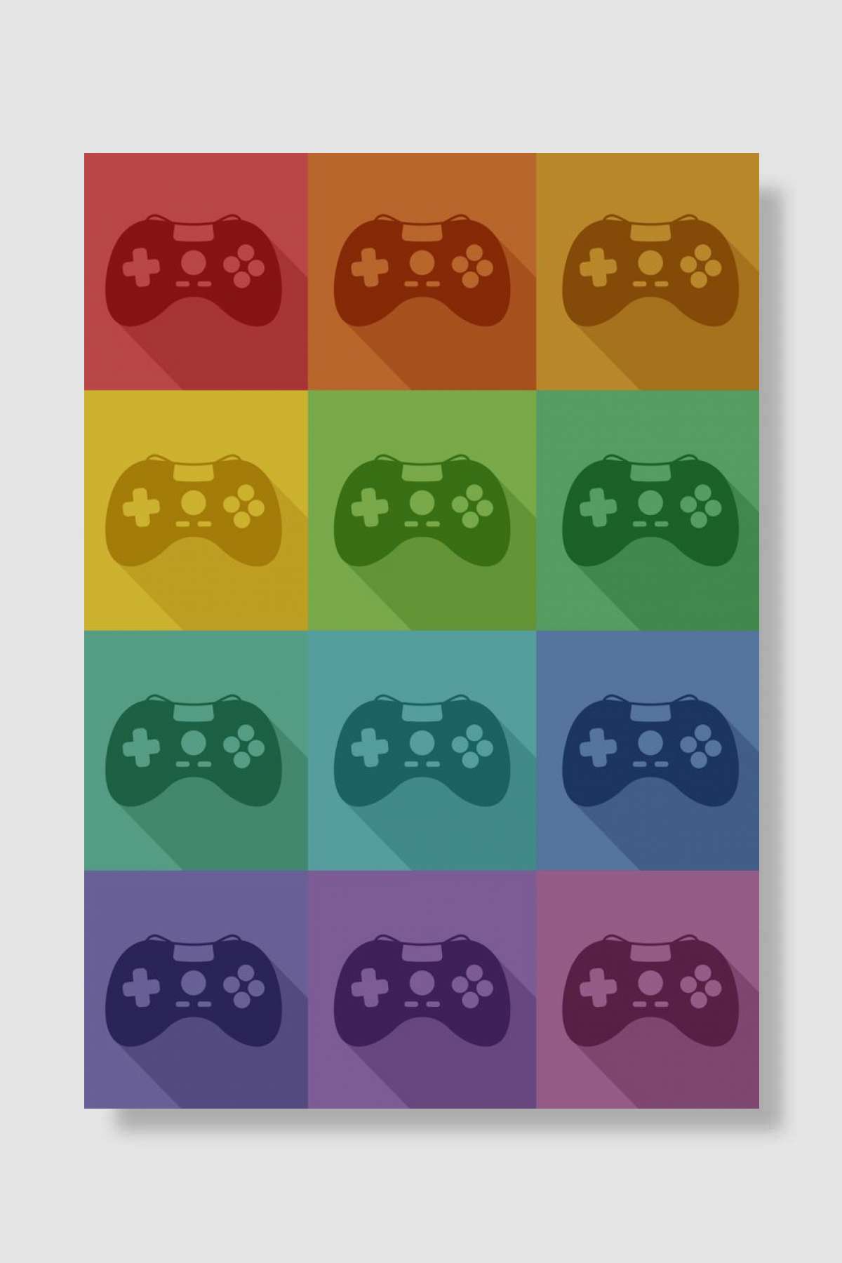 Video Game Controller Art Oyun Poster Çerçevesiz Yüksek Kalite Oyun Afiş Duvar Poster