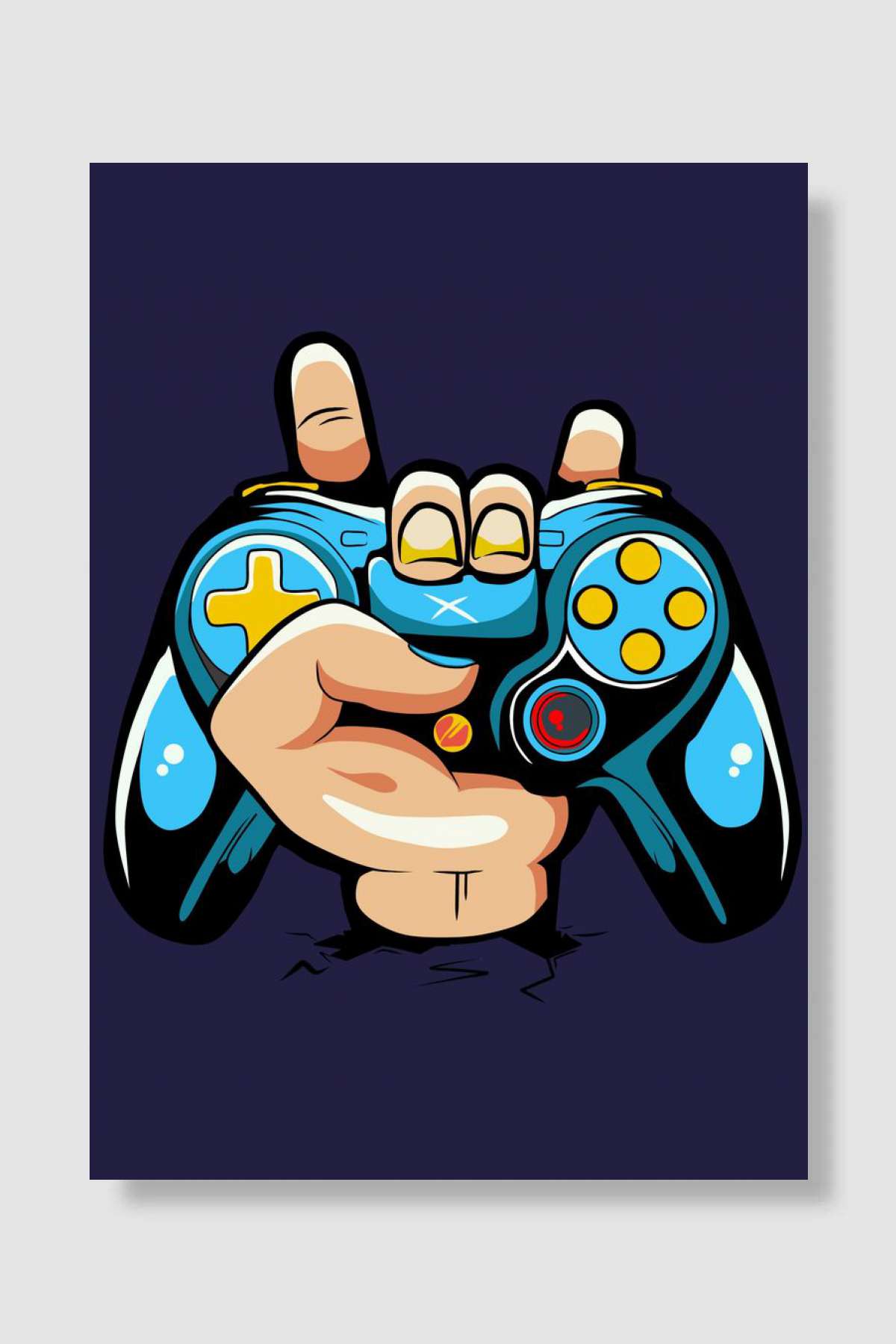 Joystick Gaming Oyun Poster Çerçevesiz Yüksek Kalite Oyun Afiş Duvar Poster