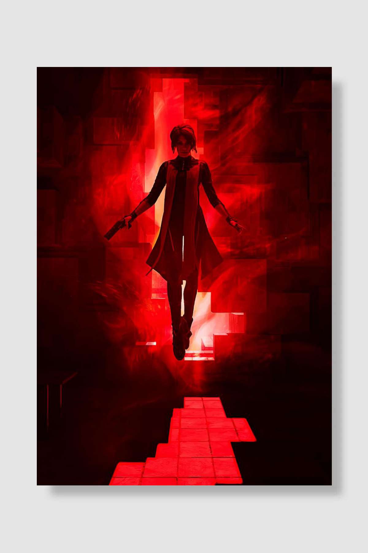 control Oyun Poster Çerçevesiz Yüksek Kalite Oyun Afiş Duvar Poster