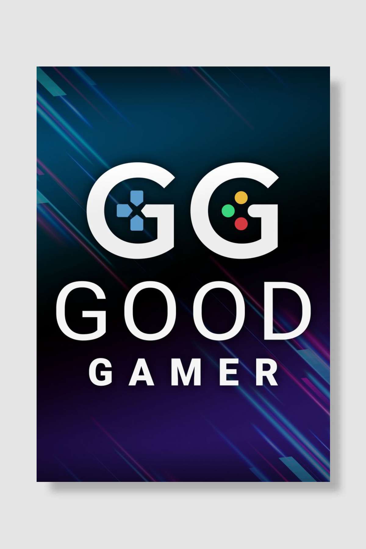 GG Good Gamer Video Game Oyun Poster Çerçevesiz Yüksek Kalite Oyun Afiş Duvar Poster